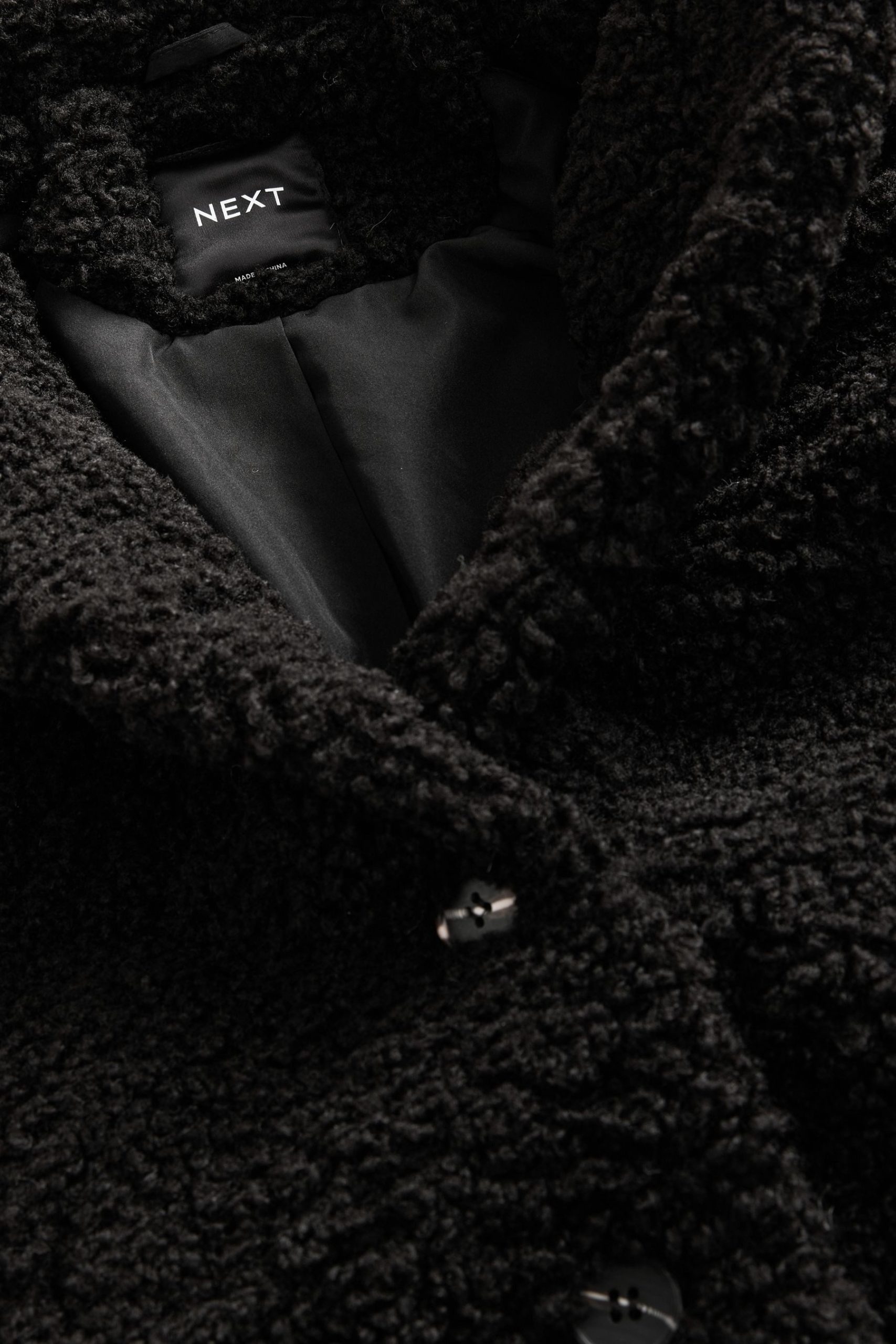 Next Teddy Borg Fleece Coat - Long Length, Plush Comfort Next Teddy Borg Fleece Coat - Long Length, Plush Comfort