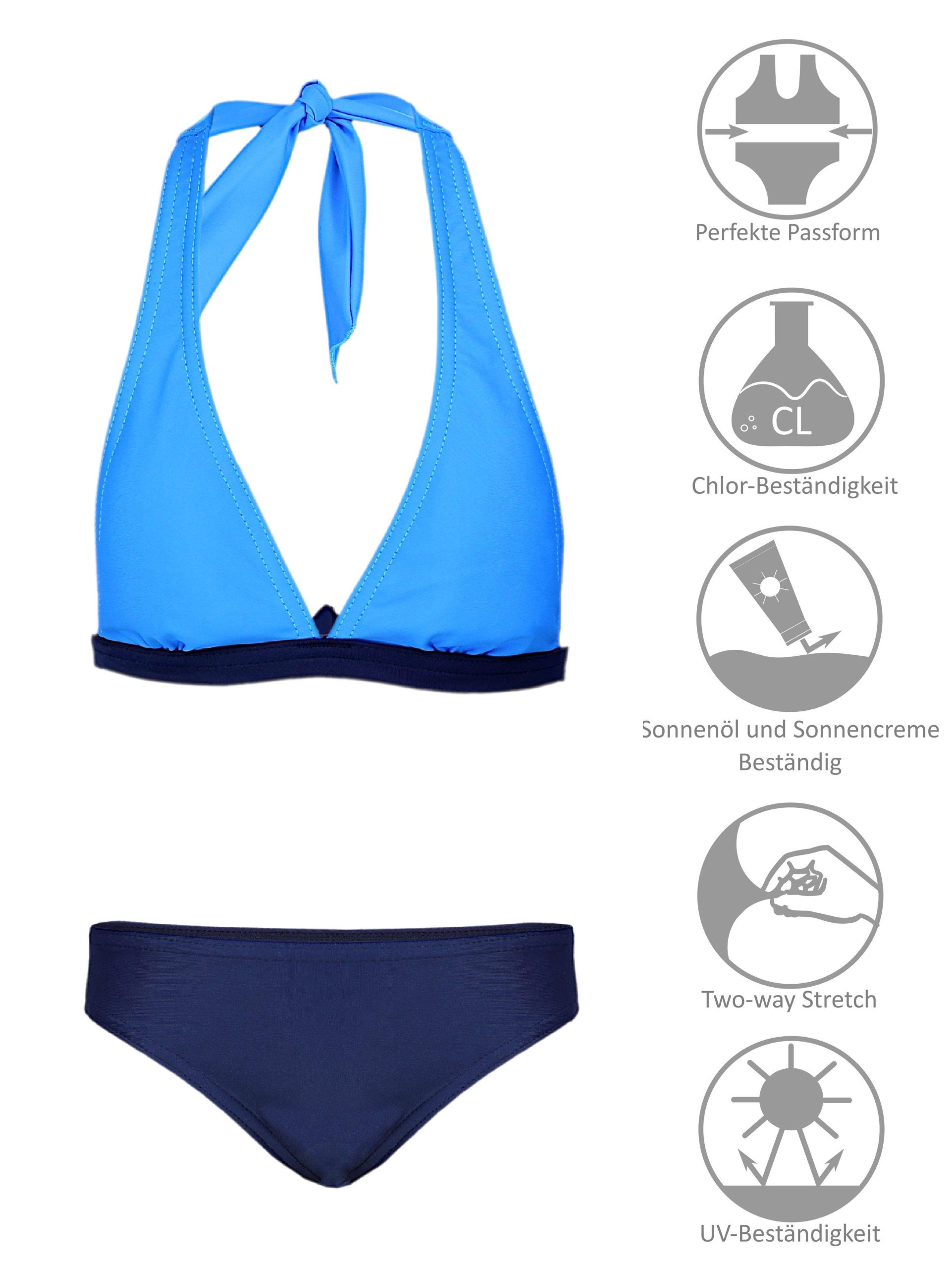 Aquarti Girls' Bikini Set - Mermaid or Stripe Design