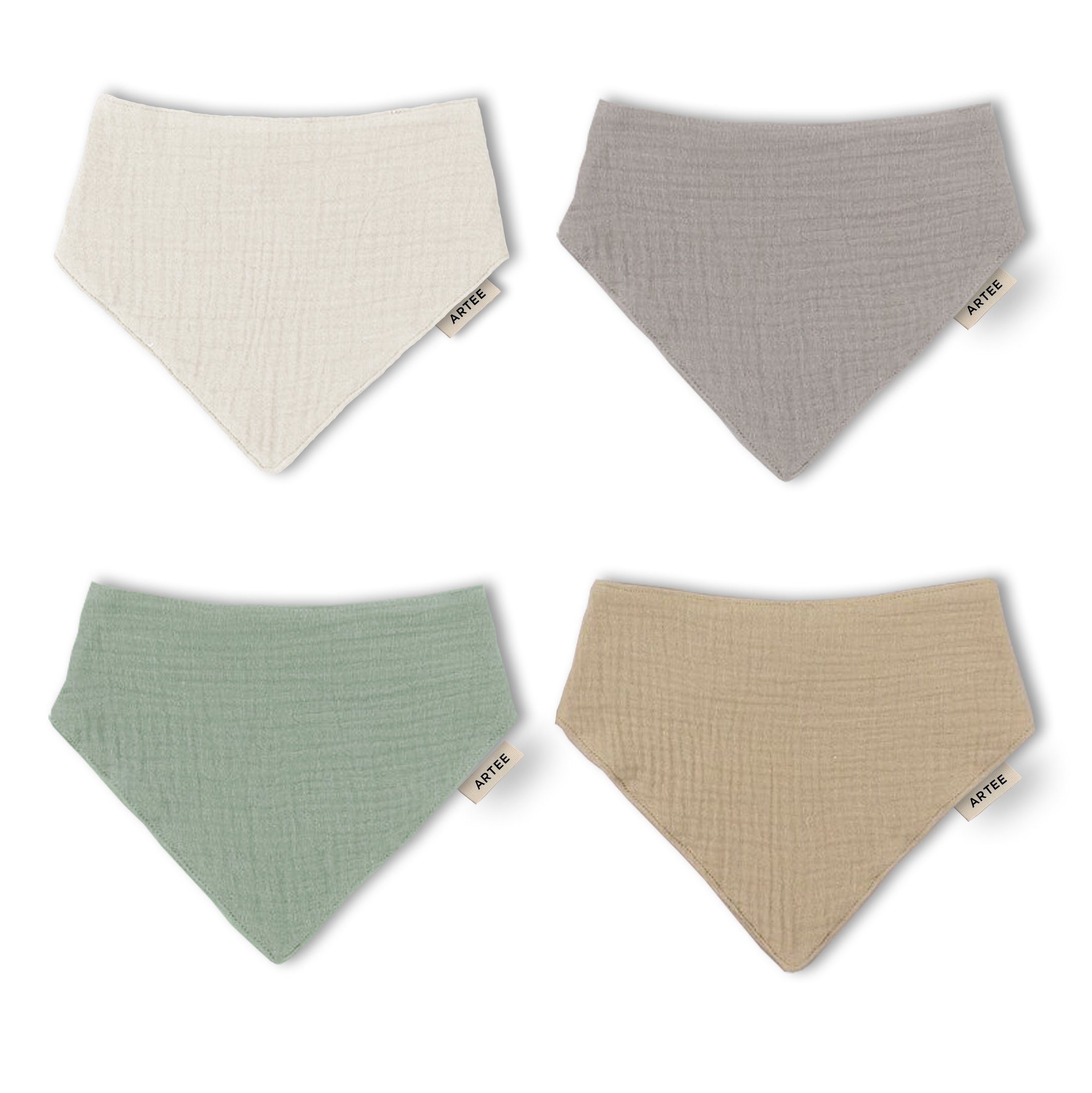 Artee Little Dutch Muslin Bib Set | Soft Organic Cotton Baby Bibs 0-18 Months
