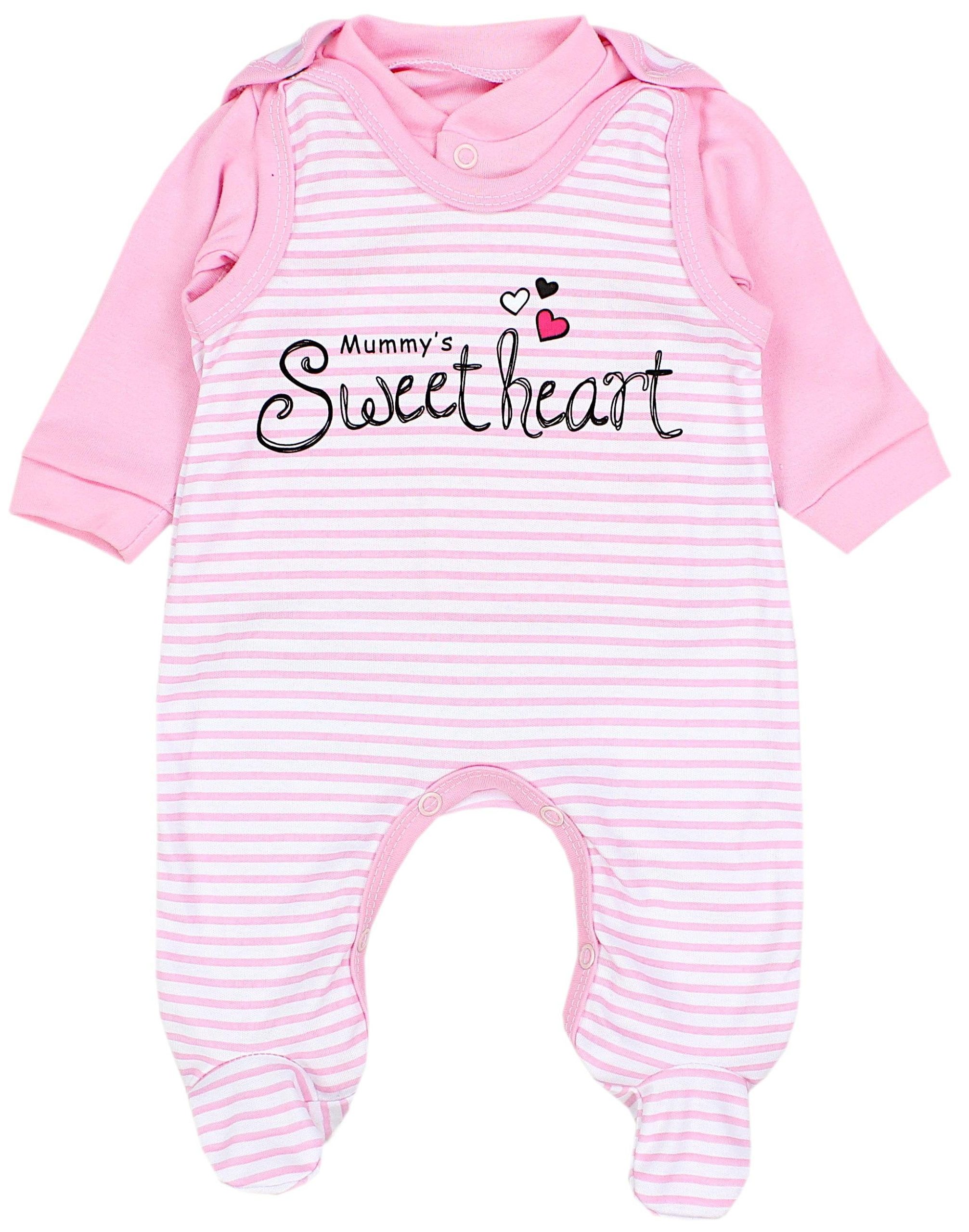 TupTam Baby Romper Set - Organic Cotton Animal Print & 'I Love Mum' - Girl & Boy