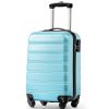 **Flieks** Hartschalen-Trolley – Carry-On Suitcase with 4 Wheels & Lock