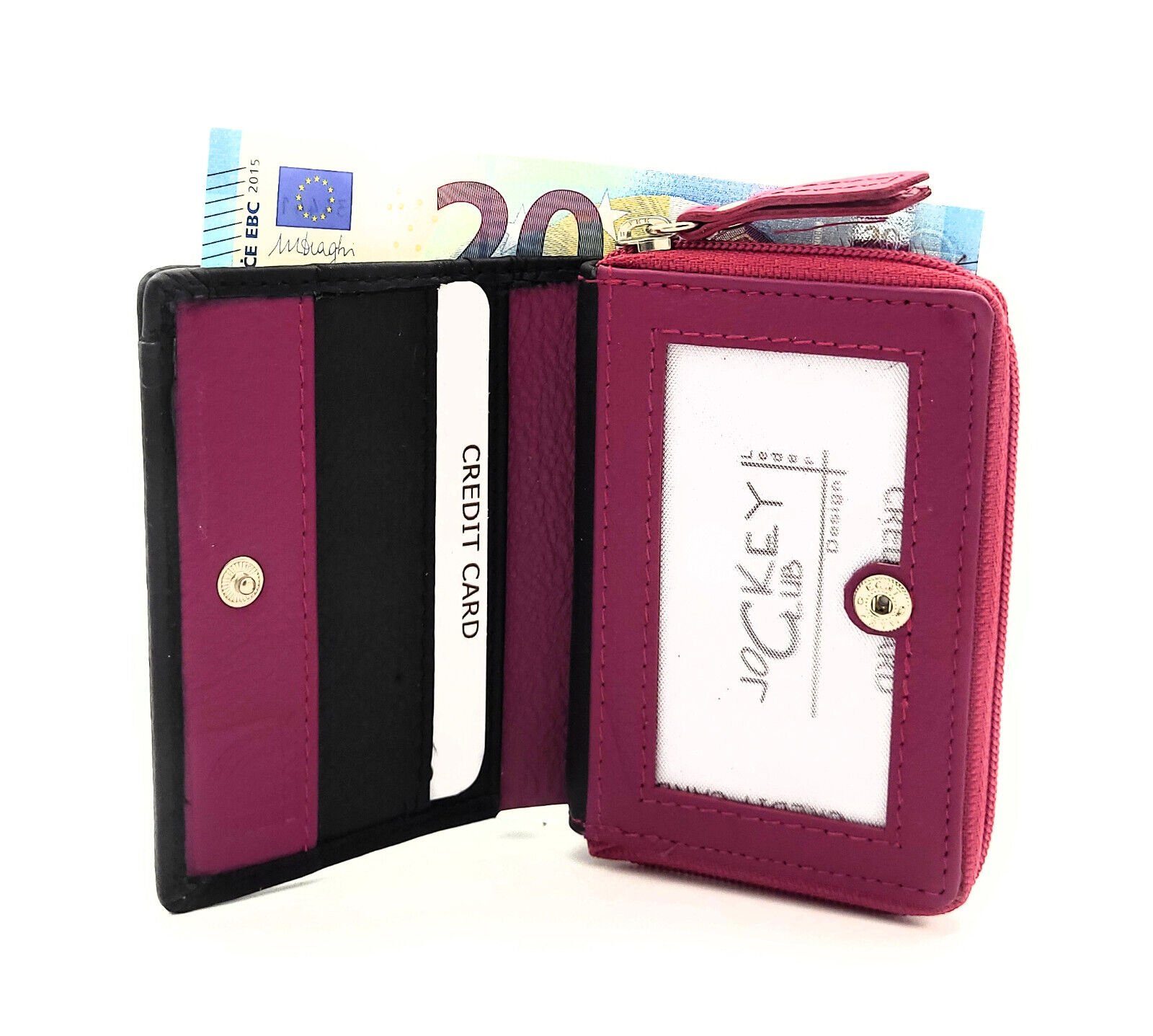 JOCKEY CLUB Mini Leather Wallet with RFID Protection