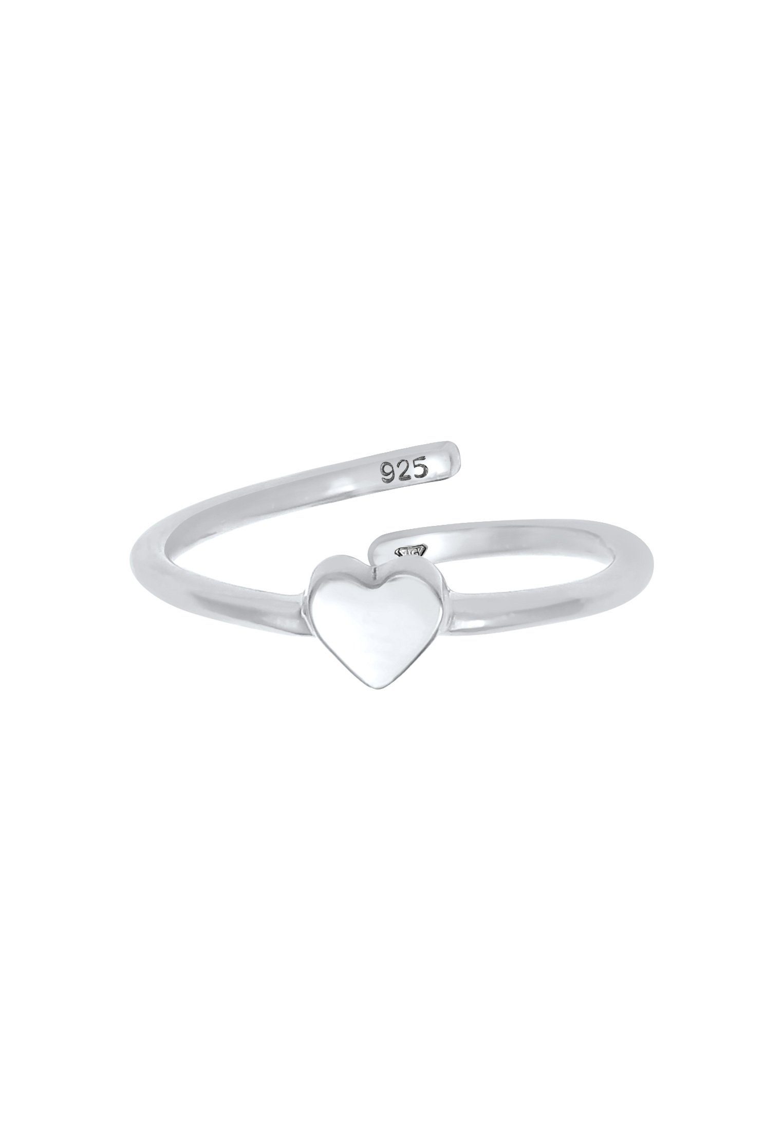 Children's Sterling Silver Heart Ring - Adjustable Design Children's Sterling Silver Heart Ring - Adjustable Design