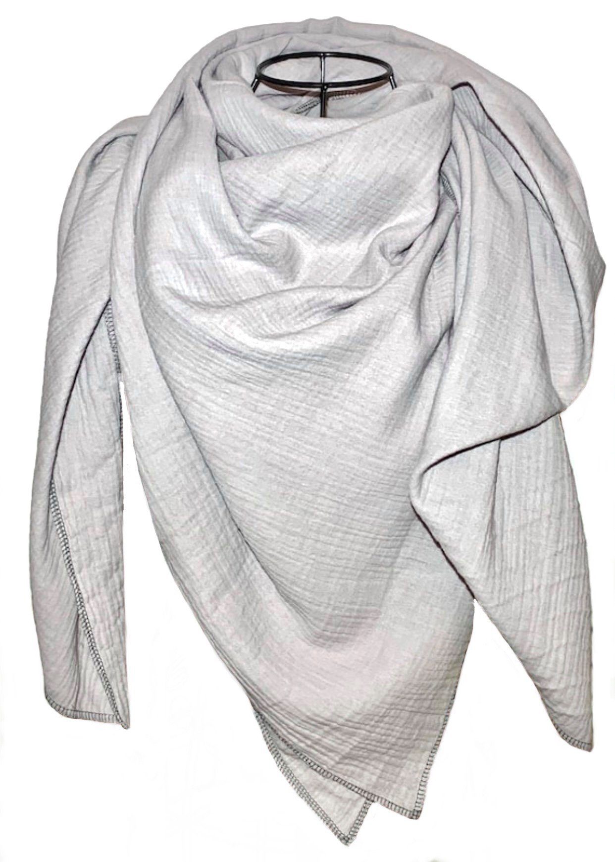 nadycat Herzlein Fashion XXL Muselin Towel - Light Grey | Damen & Kinder