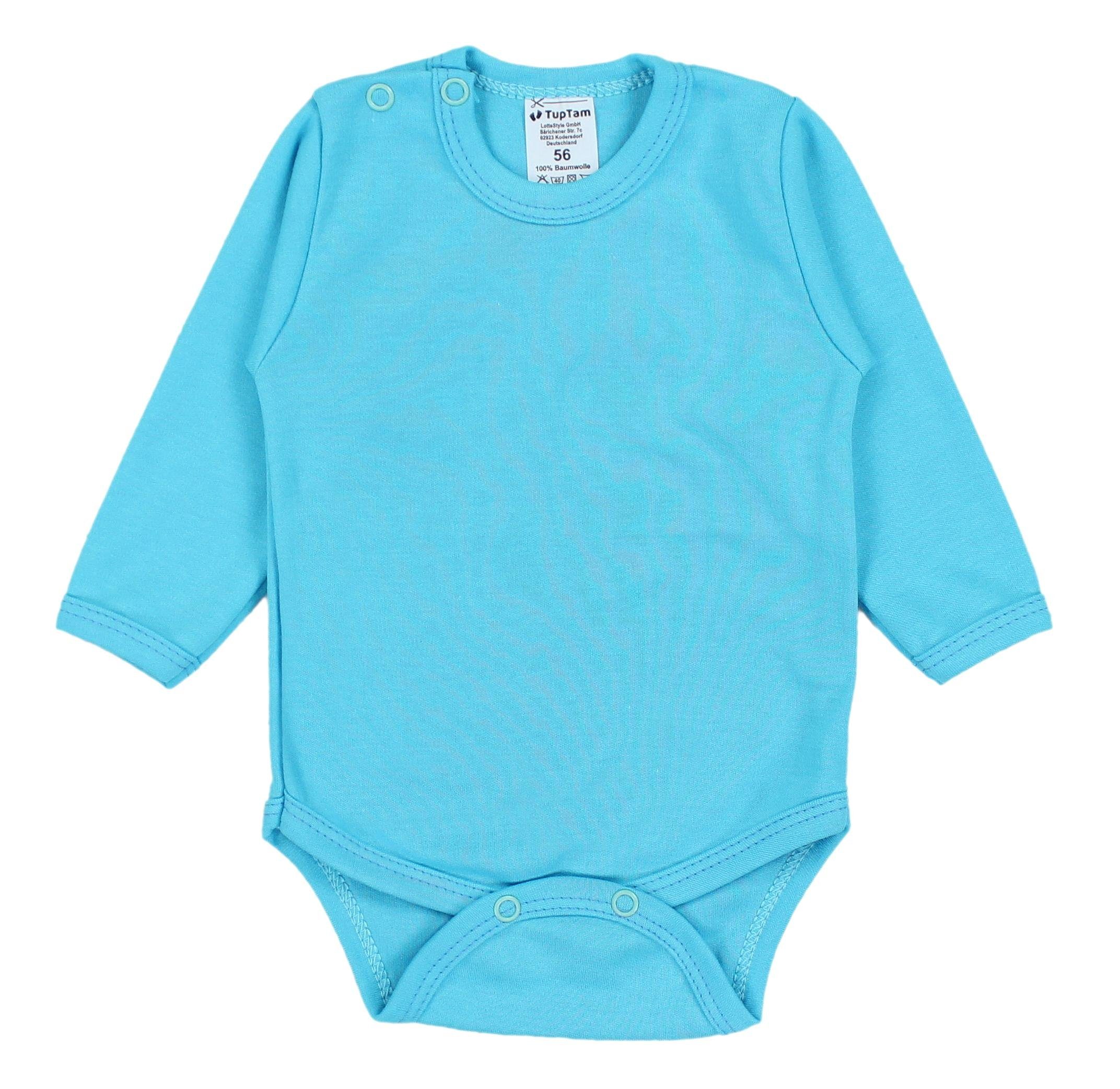 TupTam Langarmbody – TupTam Jungen Baby Body Langarm Unifarben 5er Pack