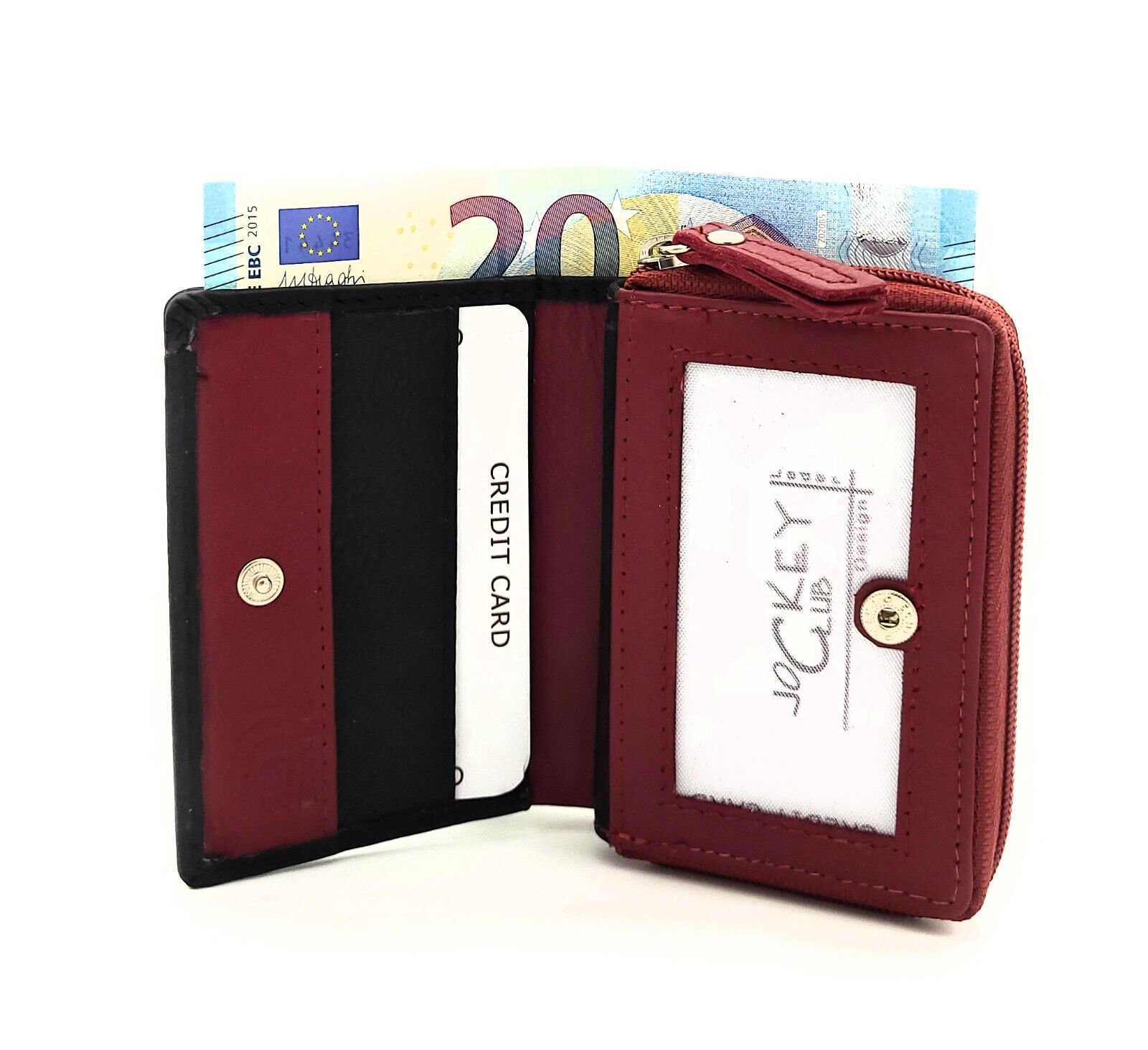 JOCKEY CLUB Mini Leather Wallet with RFID Protection