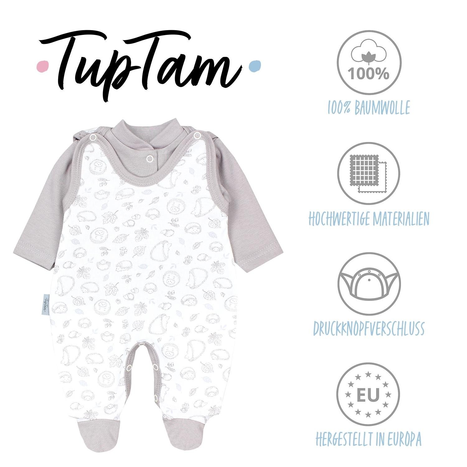 TupTam Baby Romper Set - Organic Cotton Animal Print & 'I Love Mum' - Girl & Boy