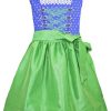 Isar-Trachten 'Stefanie' Youth Dirndl - Blue & Green