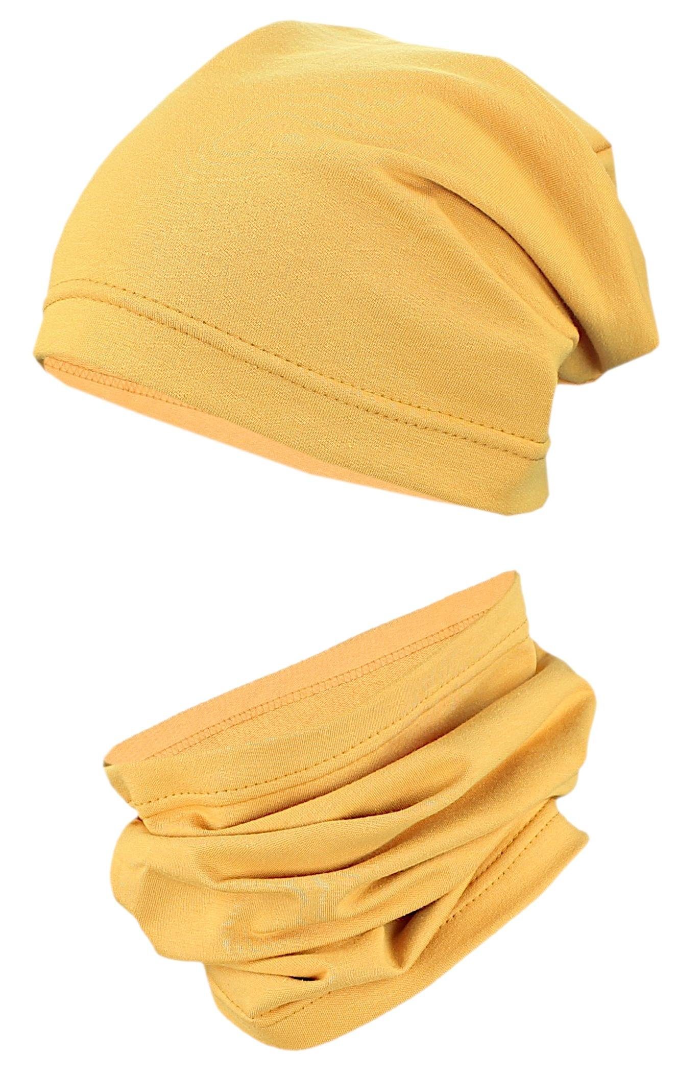 TupTam Kinder Beanie Mütze Schal Set - Übergangszeit (2-tlg)