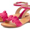 LASCANA Damen Sandalen: Sommerliche Eleganz aus Leder mit Blumen