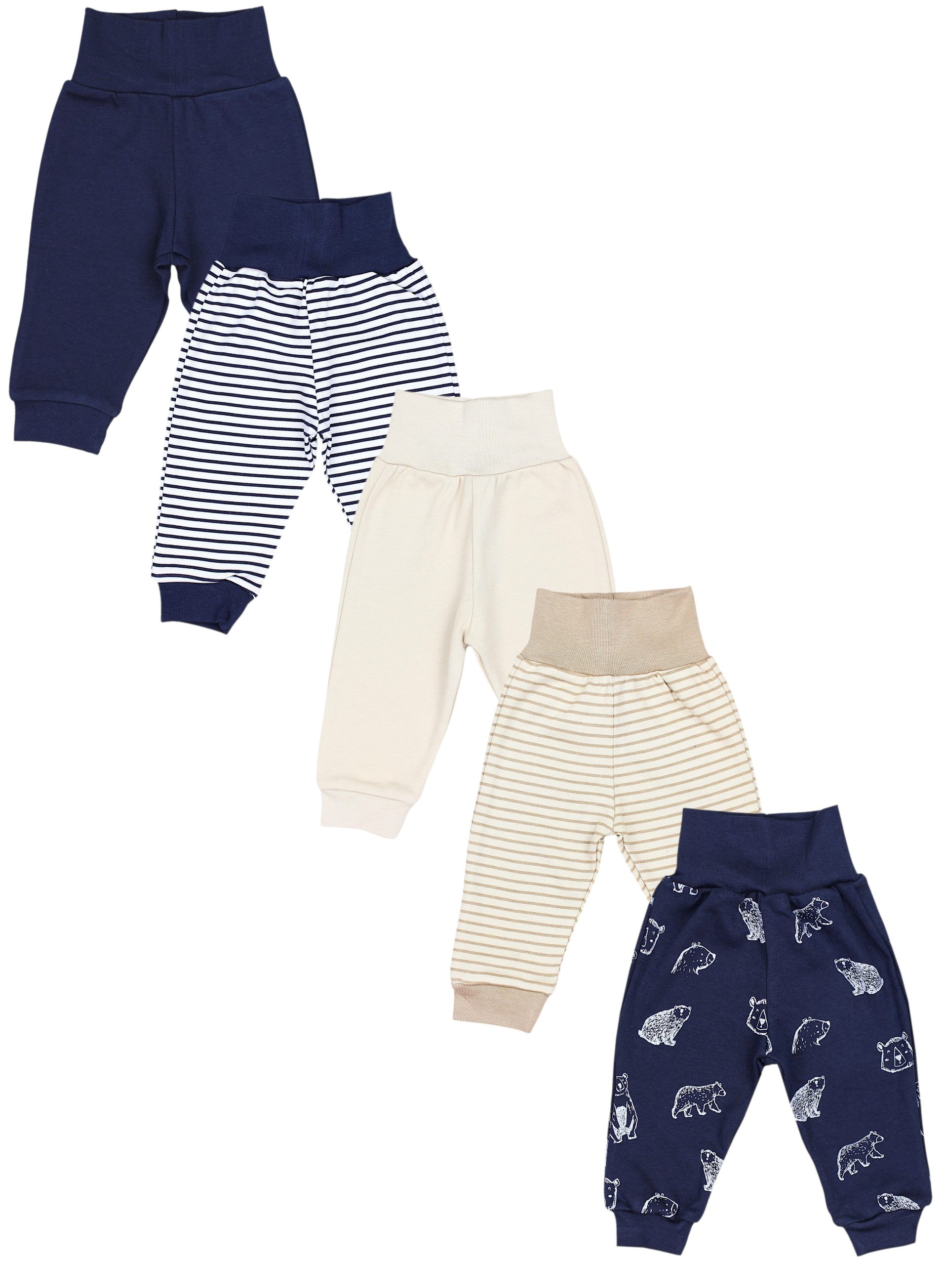TupTam Baby Knit Pants 5-Pack - OEKO-TEX Certified - Unisex