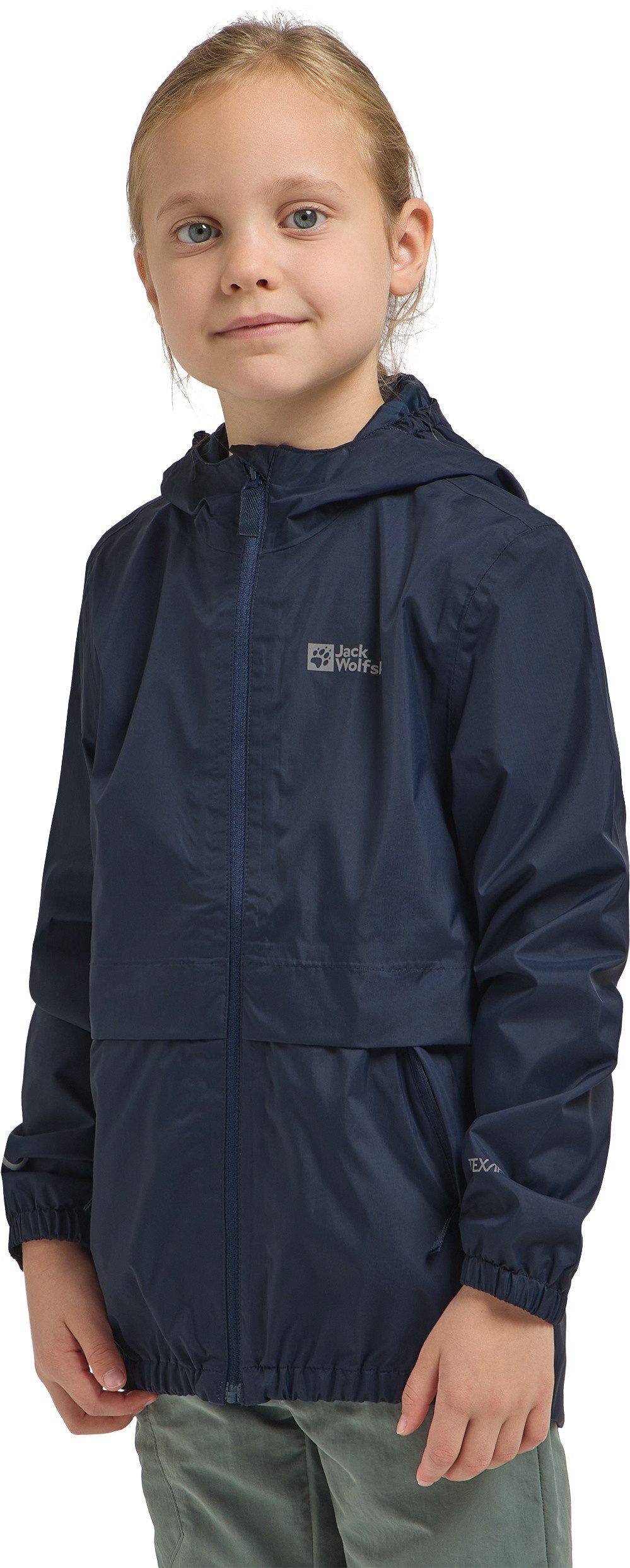 Jack Wolfskin Rainy Days 2L Boys Rain Jacket - Lightweight & Packable