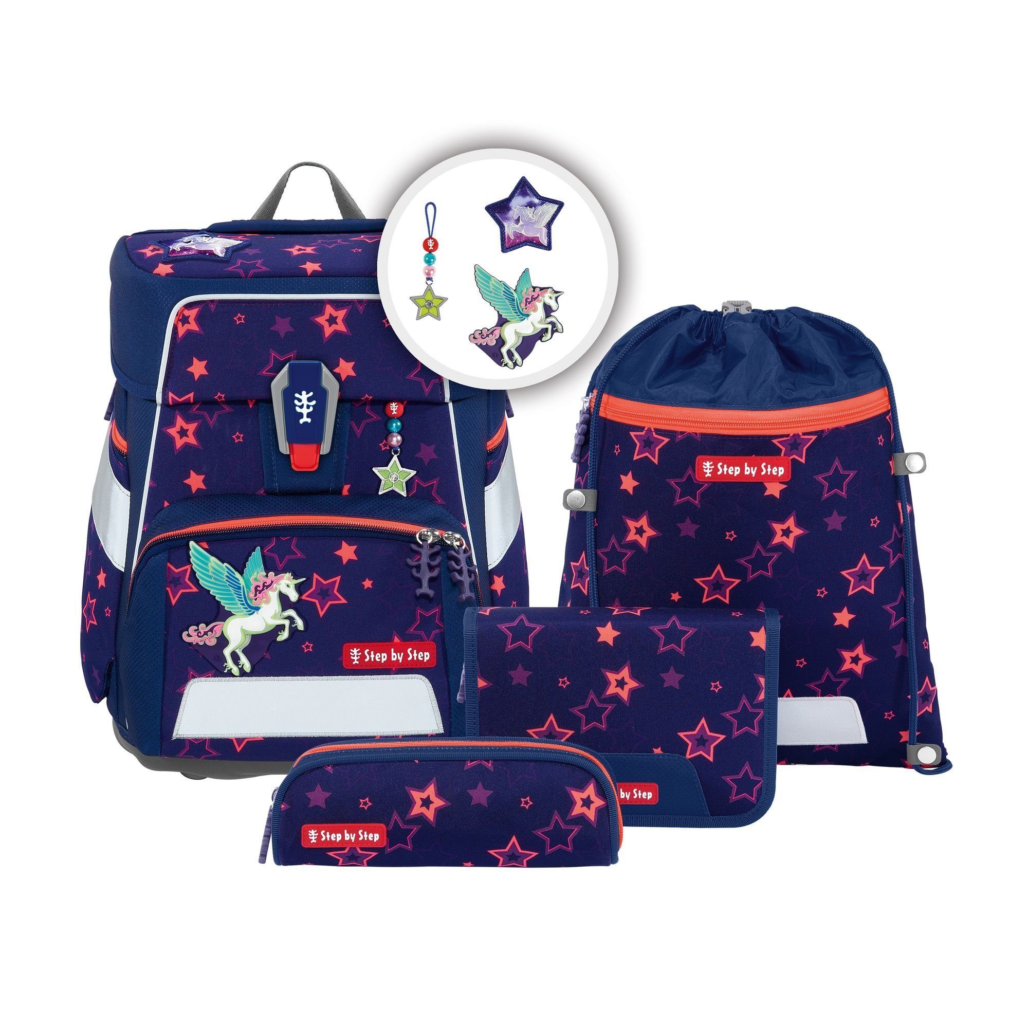 Step by Step Space School Bag Set (5-Piece) - Grows with Your Child!