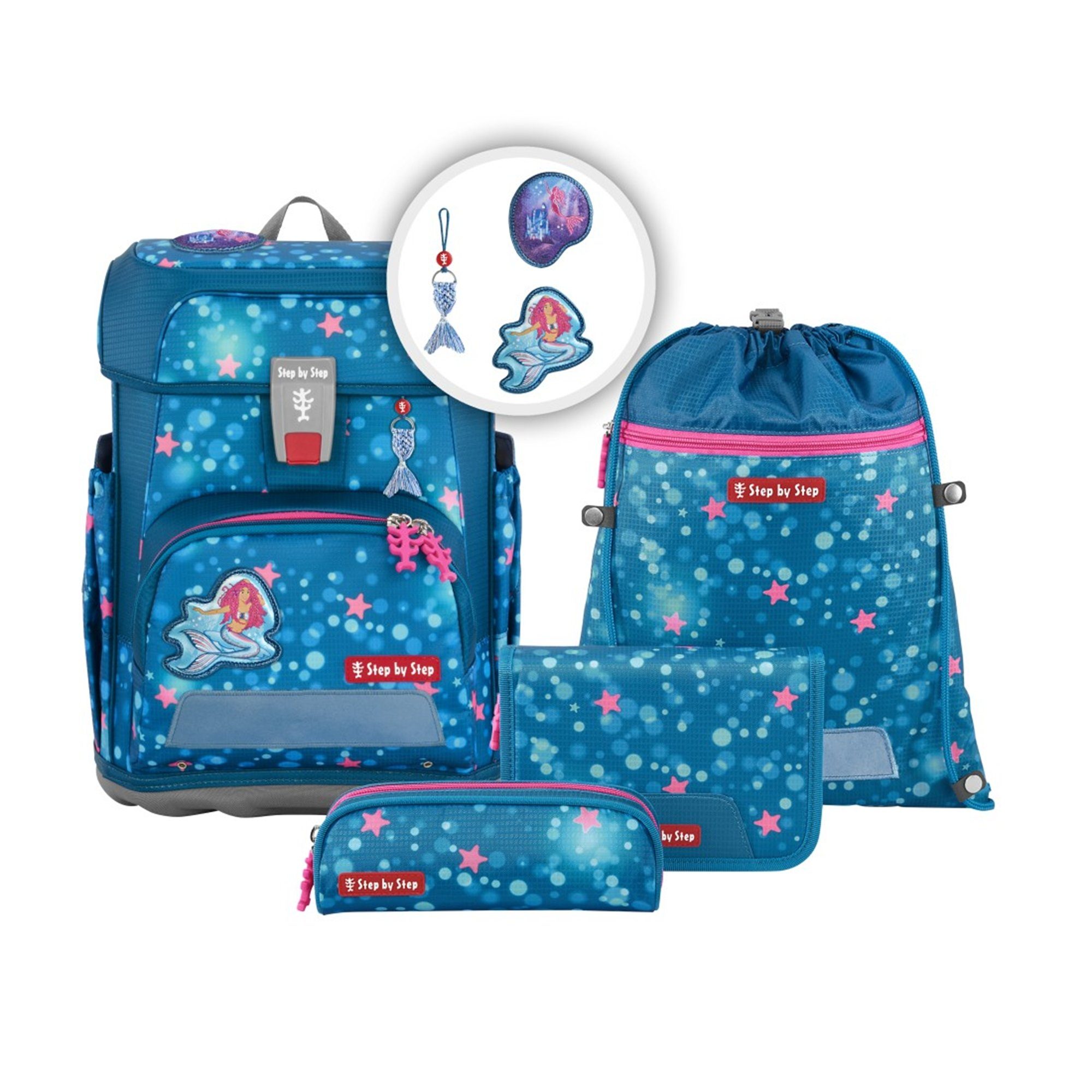 Step by Step CLOUD School Backpack Set, 5-Piece (5-tlg)