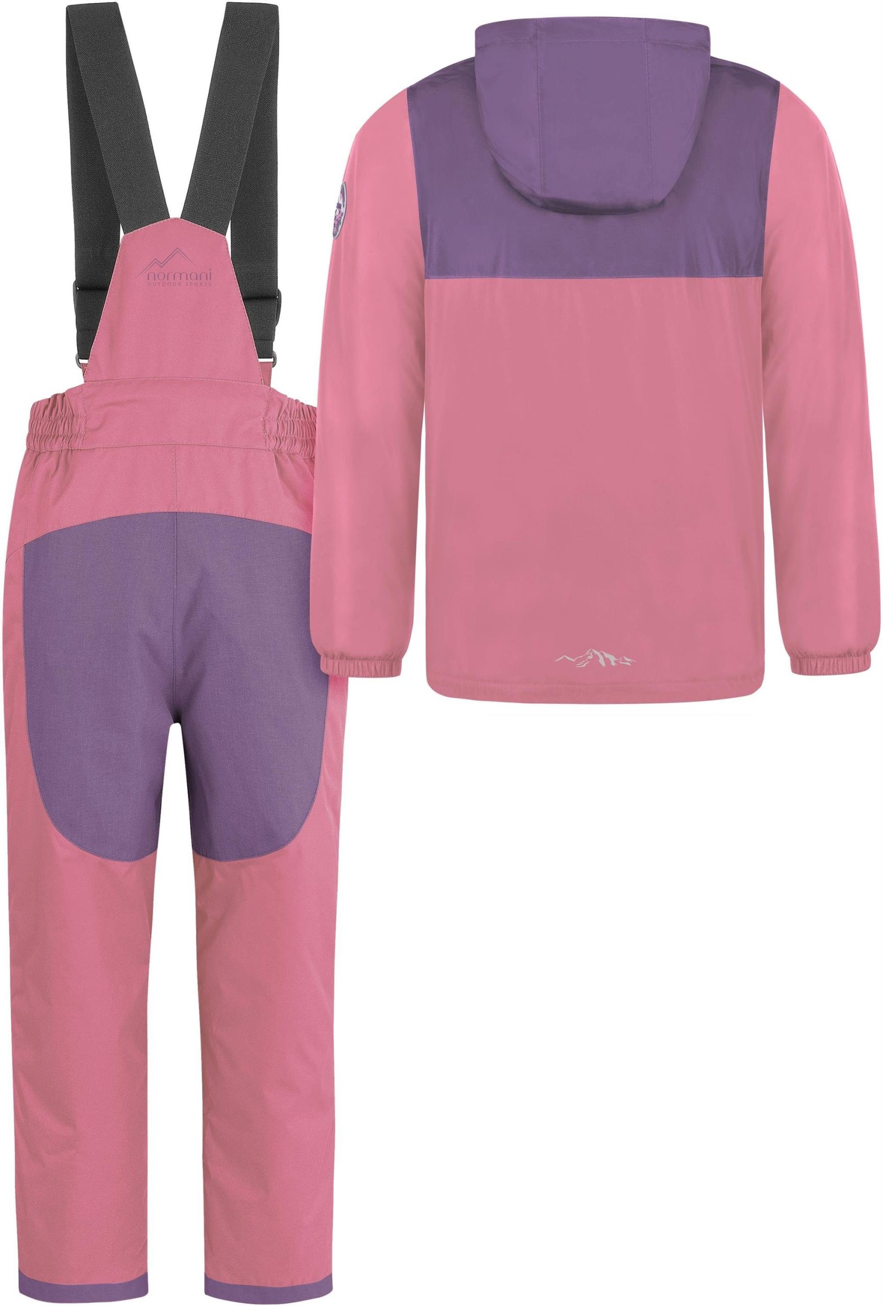 normani Kinder Winterset - Wasserdichte Ski Winterhose mit Brachens und Winterjacke Schneeanzug Ski Set
