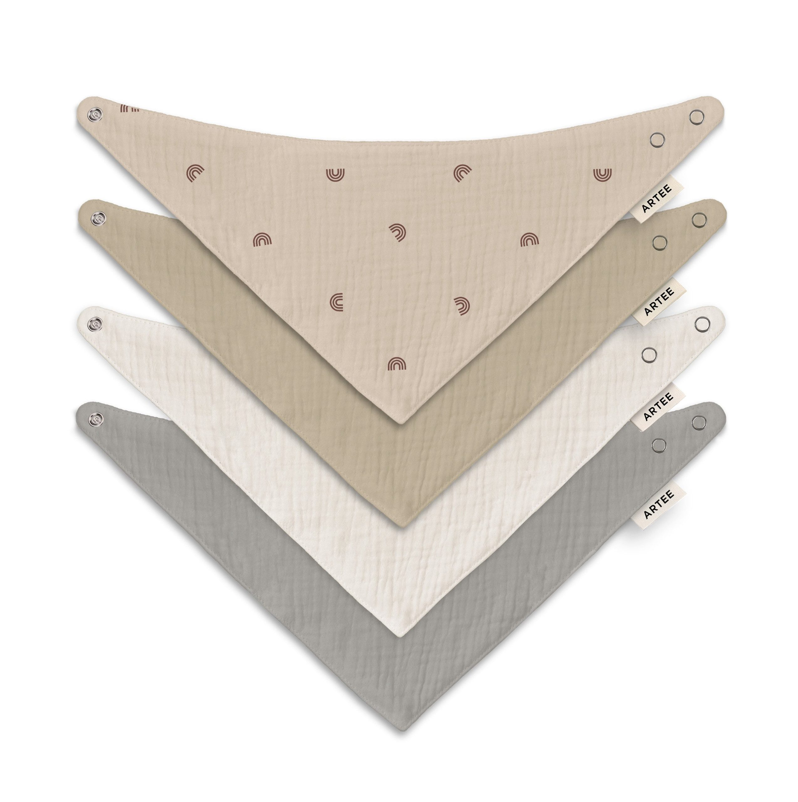 Artee Little Dutch Muslin Bib Set | Soft Organic Cotton Baby Bibs 0-18 Months