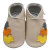 Yalion Leder Krawling- und Laufenlernschuhe - Enten Beige