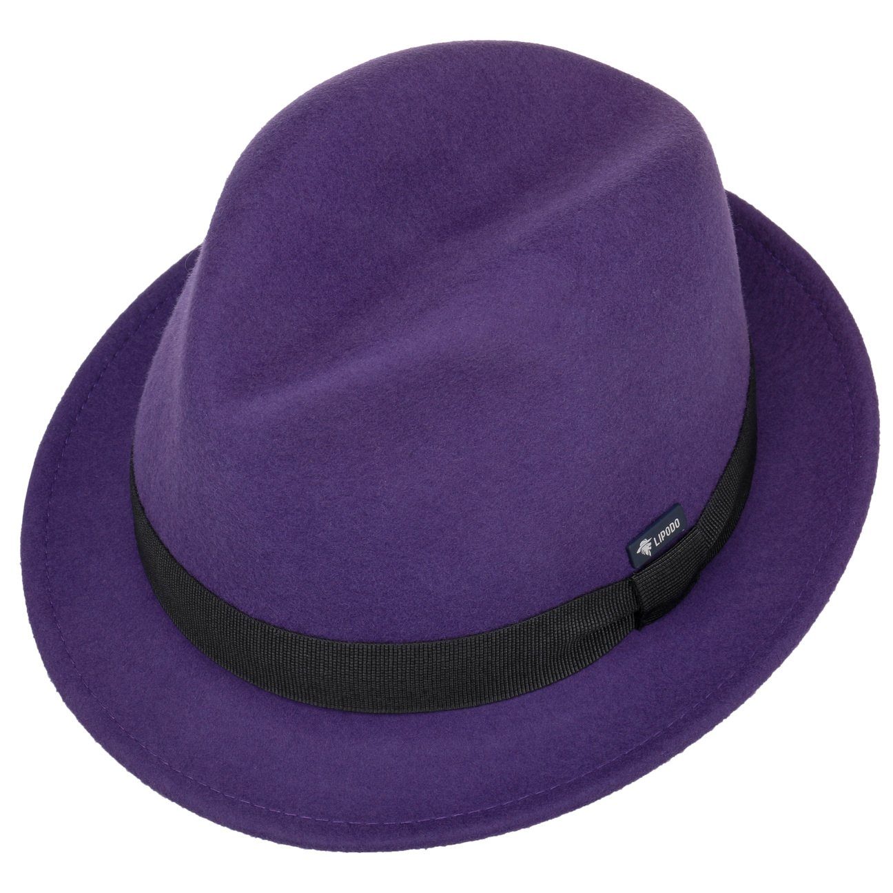 Lipodo Children's Wool Felt Trilby Hat - Italian Style & Quality