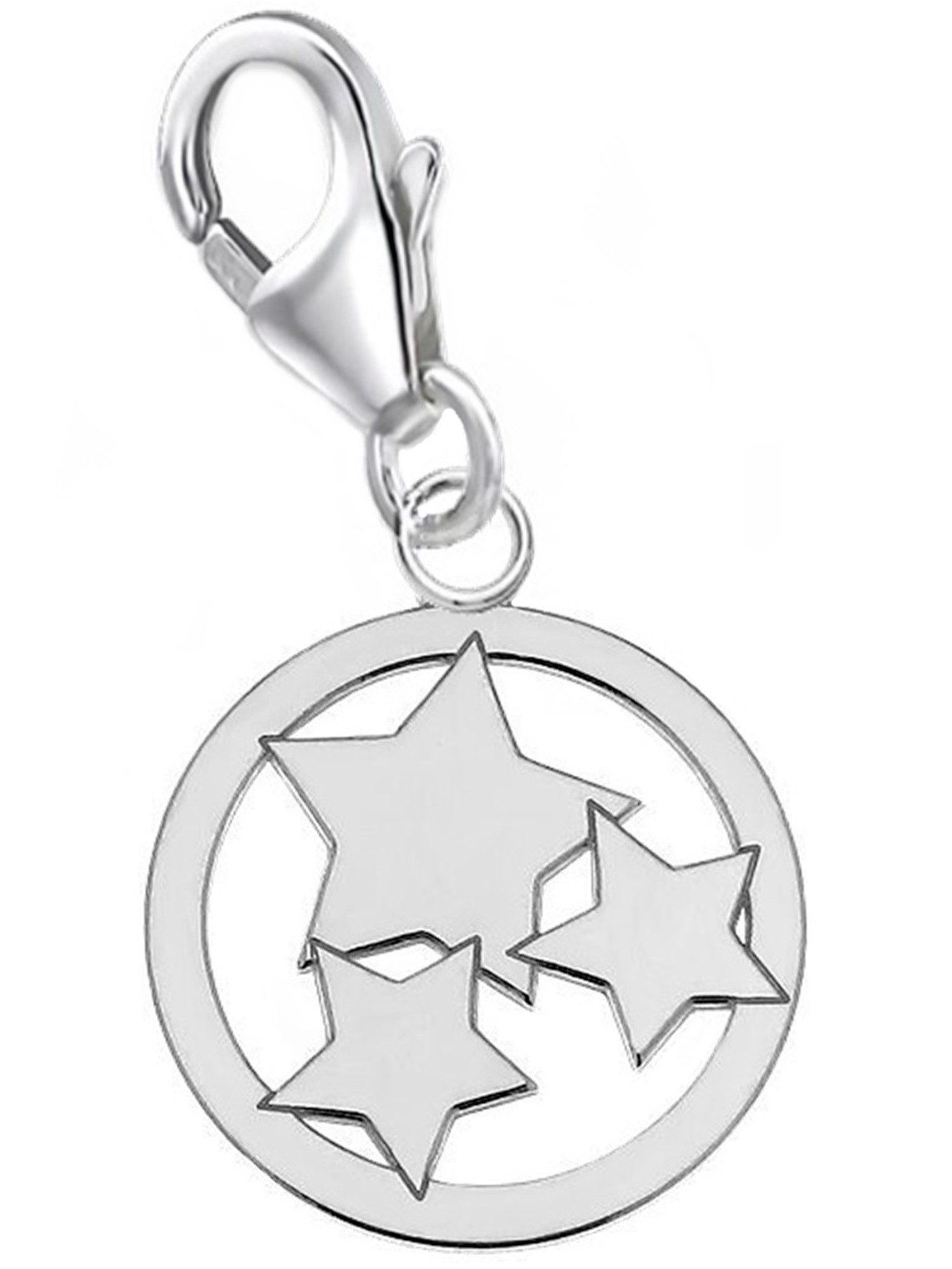 Golden Horseshoe Charm Star 925 Sterling Silver Charm - Pandora Inspired