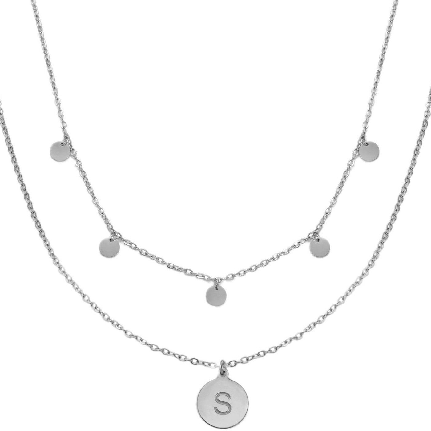Kim Johanson Personalized Stainless Steel Necklace Set - Plate & A-Z Letters