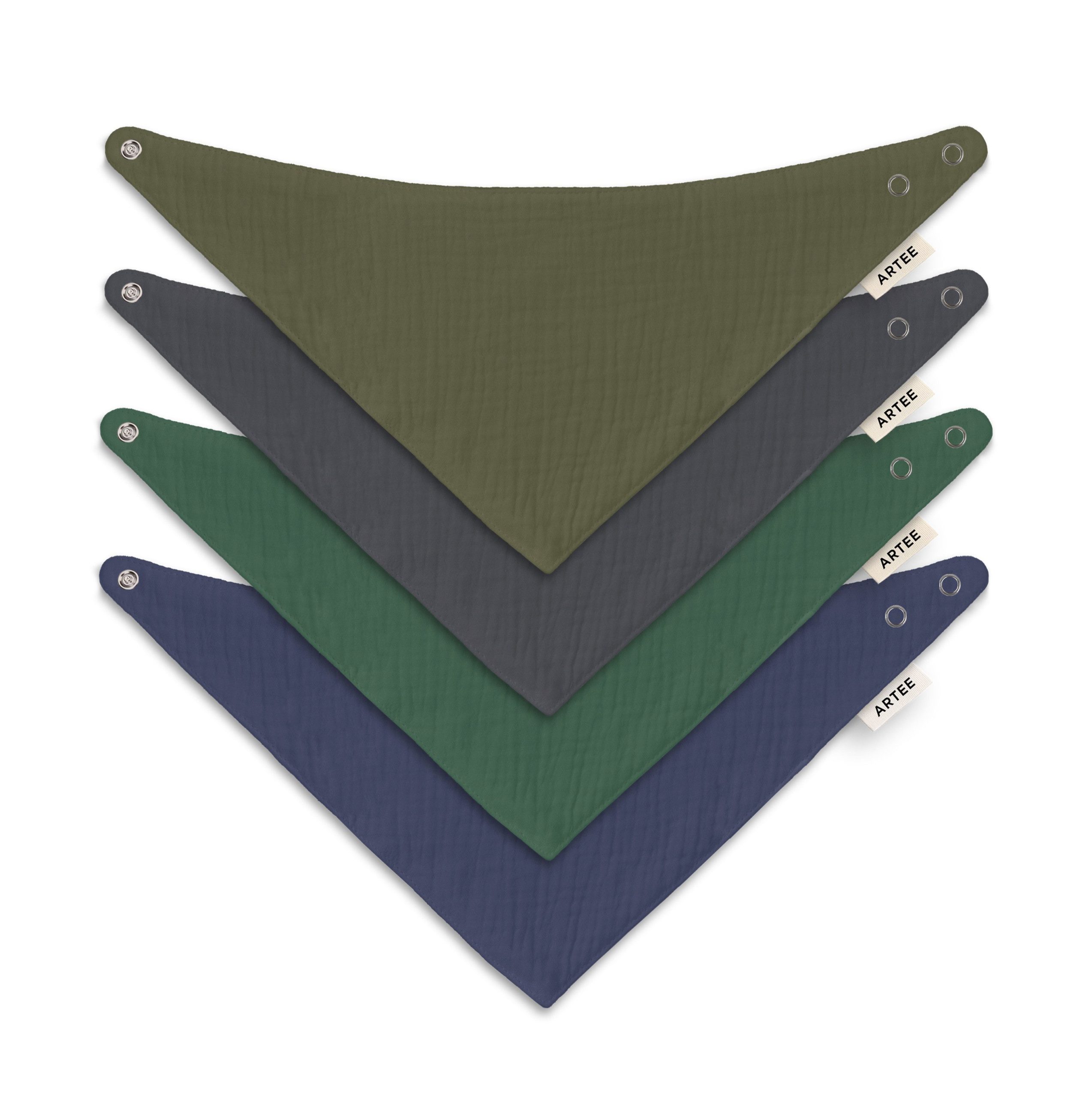 Artee Little Dutch Muslin Bib Set | Soft Organic Cotton Baby Bibs 0-18 Months