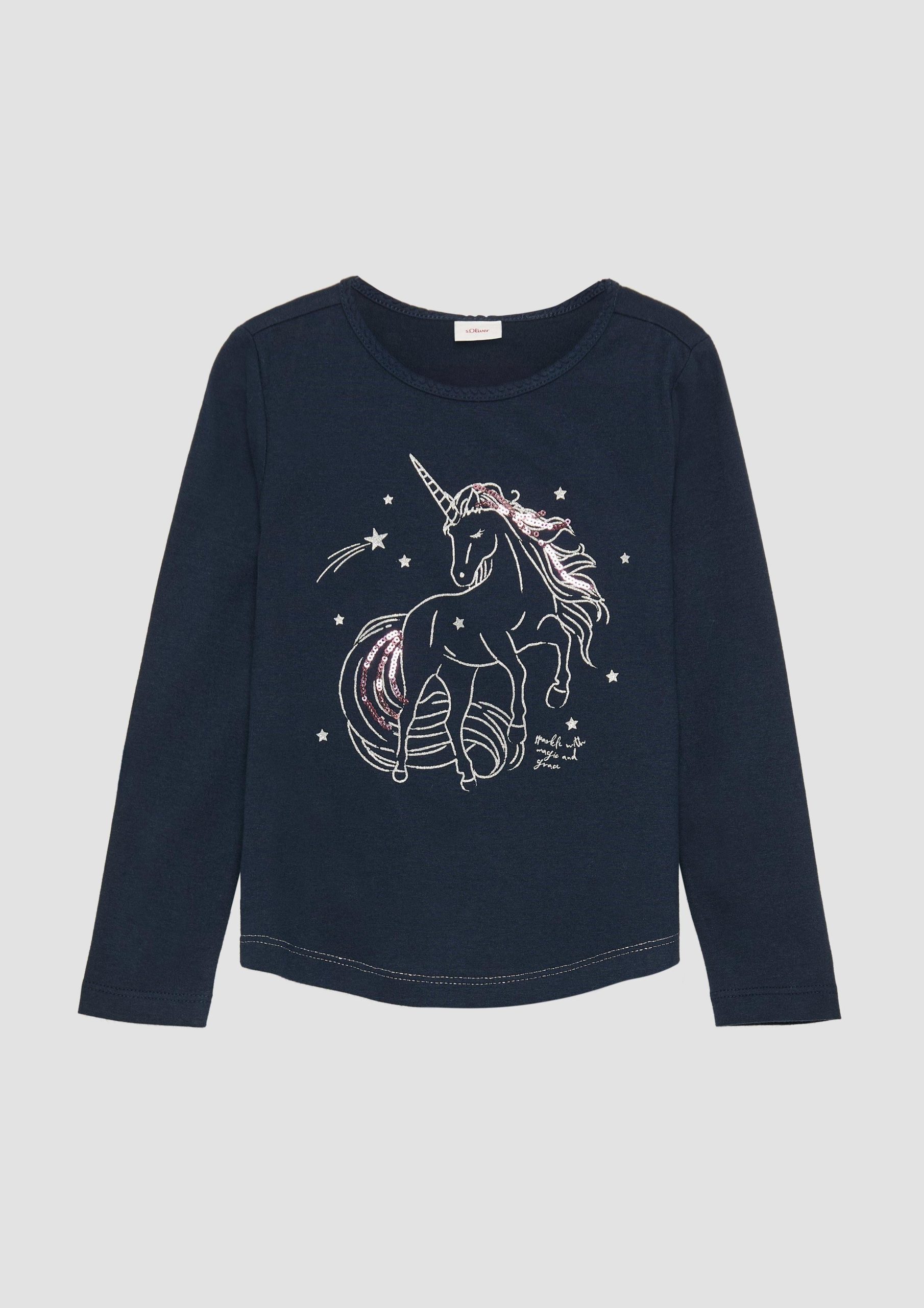 s.Oliver RED LABEL Long-Sleeve Shirt - Glitter & Sparkle for Kids