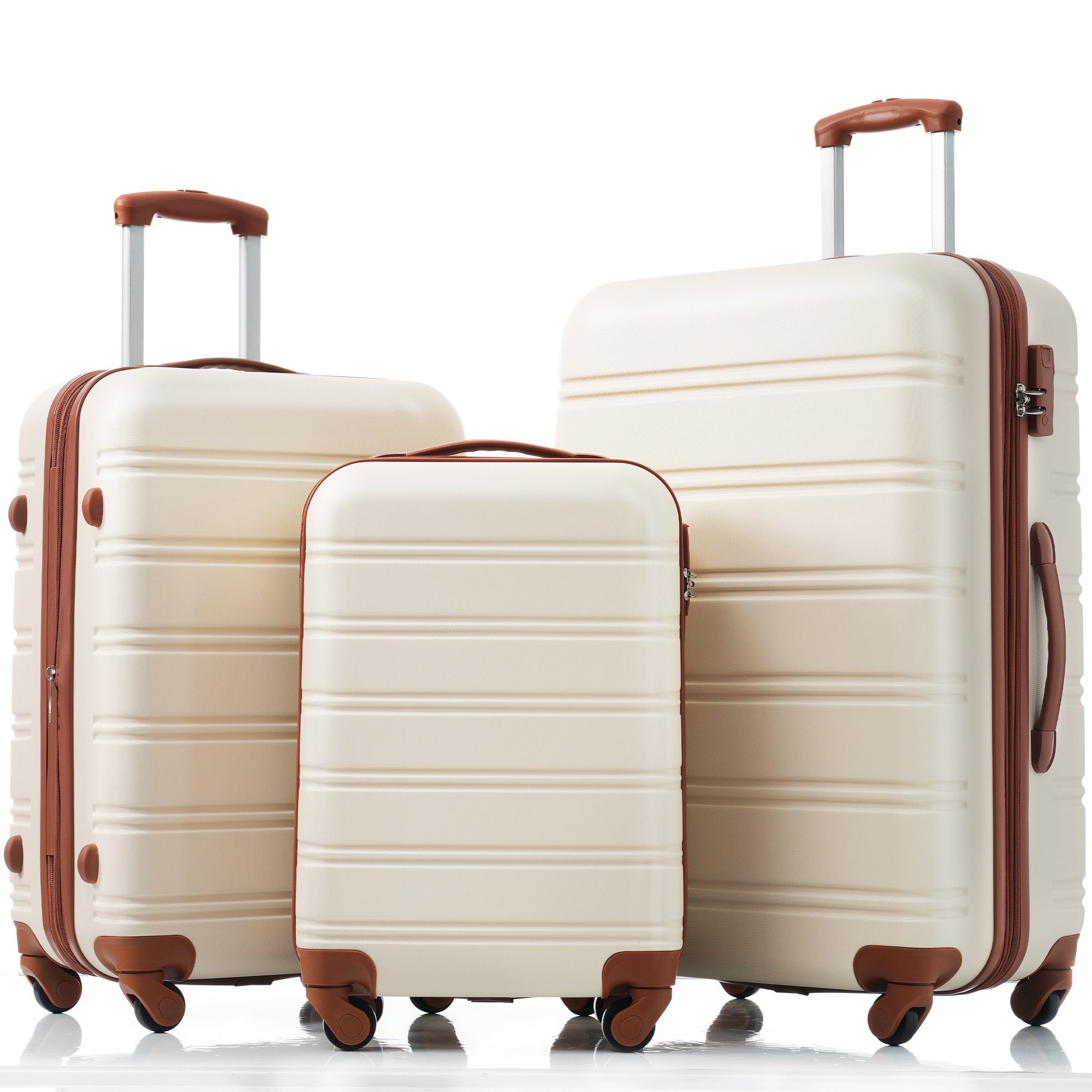 **Flieks** 3-Piece Hard Shell Trolley Set - Premium Luggage