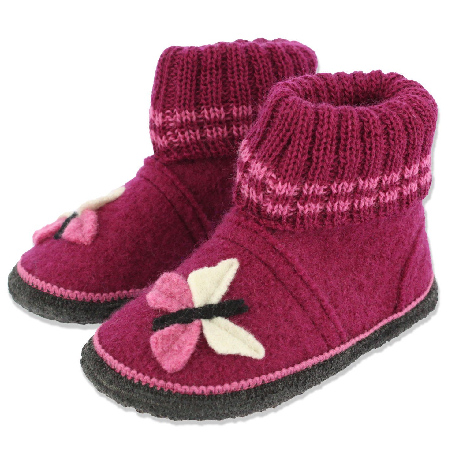 Kitz-Pichler Austrian Hüttenschuhe - Warm & Cozy Schurwolle Slippers