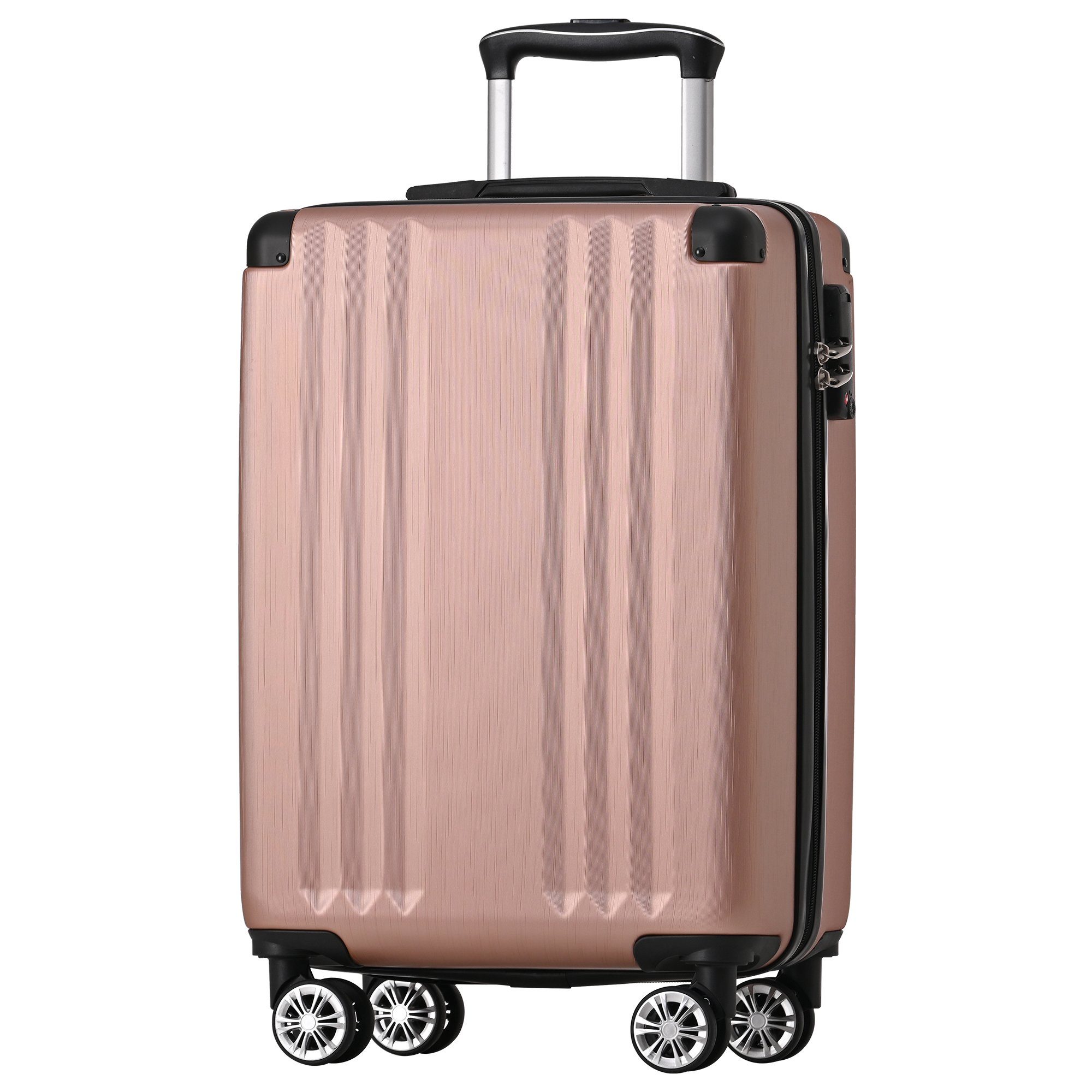 Flieks Hard Shell Trolley: 4-Wheel Carry-On Luggage & Travel Suitcase