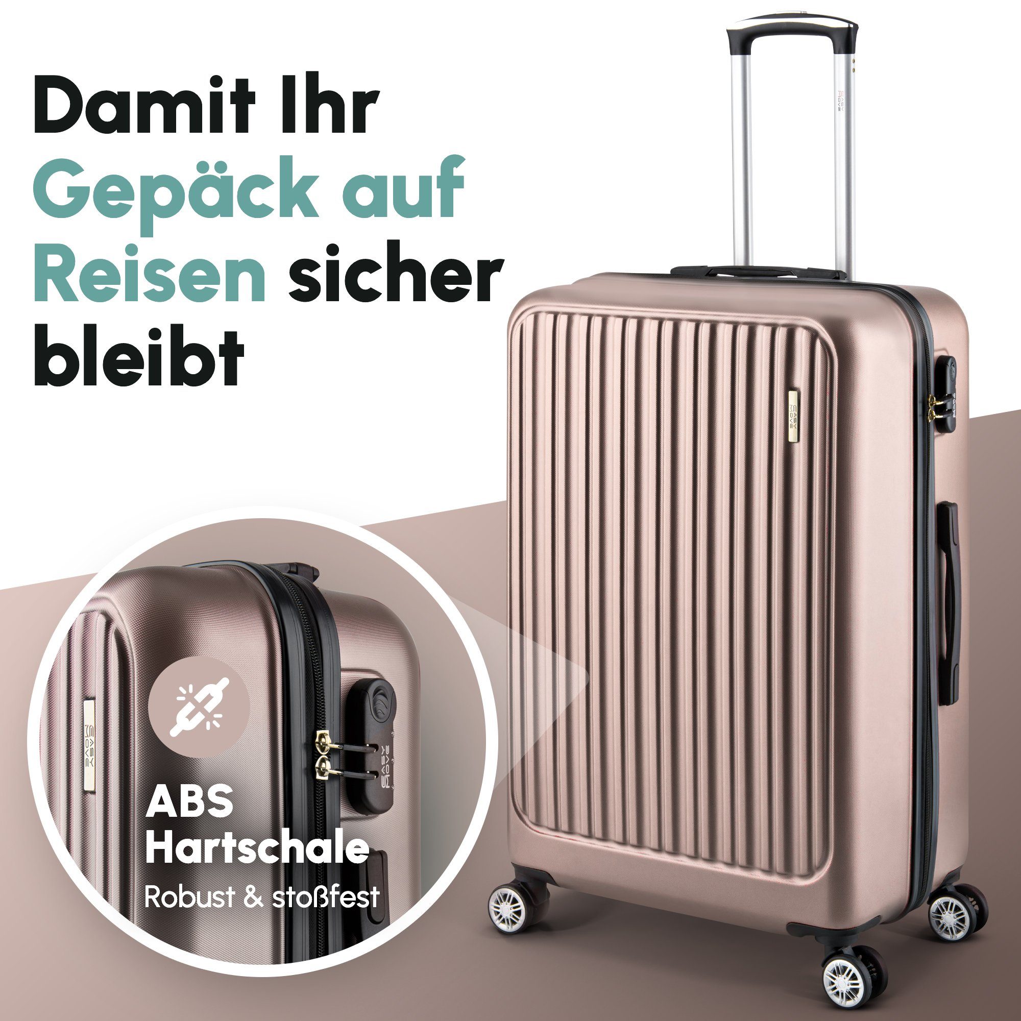 Easy Move ACE 026 Hartschalen-Trolley - Robuster Reisekoffer aus ABS