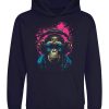 Youth Designz Kinder Hoodie Affe mit Headset - Trendiger Print
