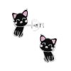 schmuck23 Sterling Silver Cat Earrings for Children - 925 Silver