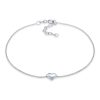 Elli Fußkette Kinder Herz Liebe Sommer 925 Silber, Herz