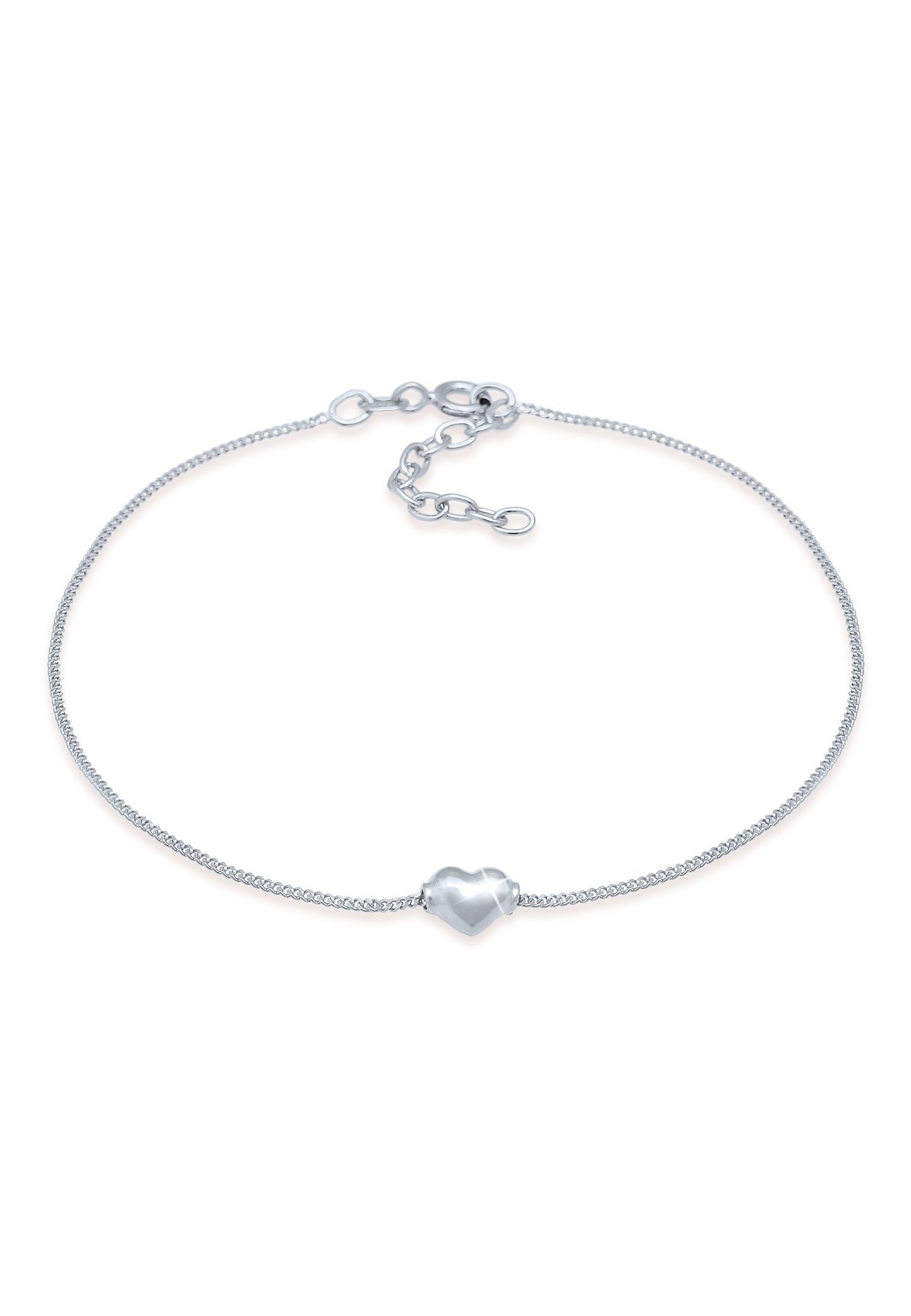 Elli Fußkette Kinder Herz Liebe Sommer 925 Silber, Herz
