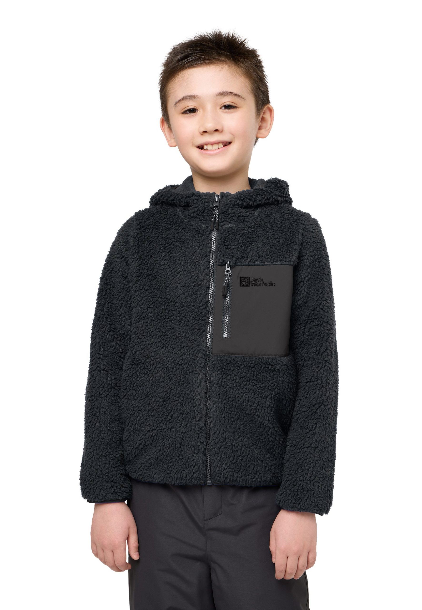 Jack Wolfskin ICE CURL HOOD JACKET K - Kids' Fleece Hoodie | Warm & Durable