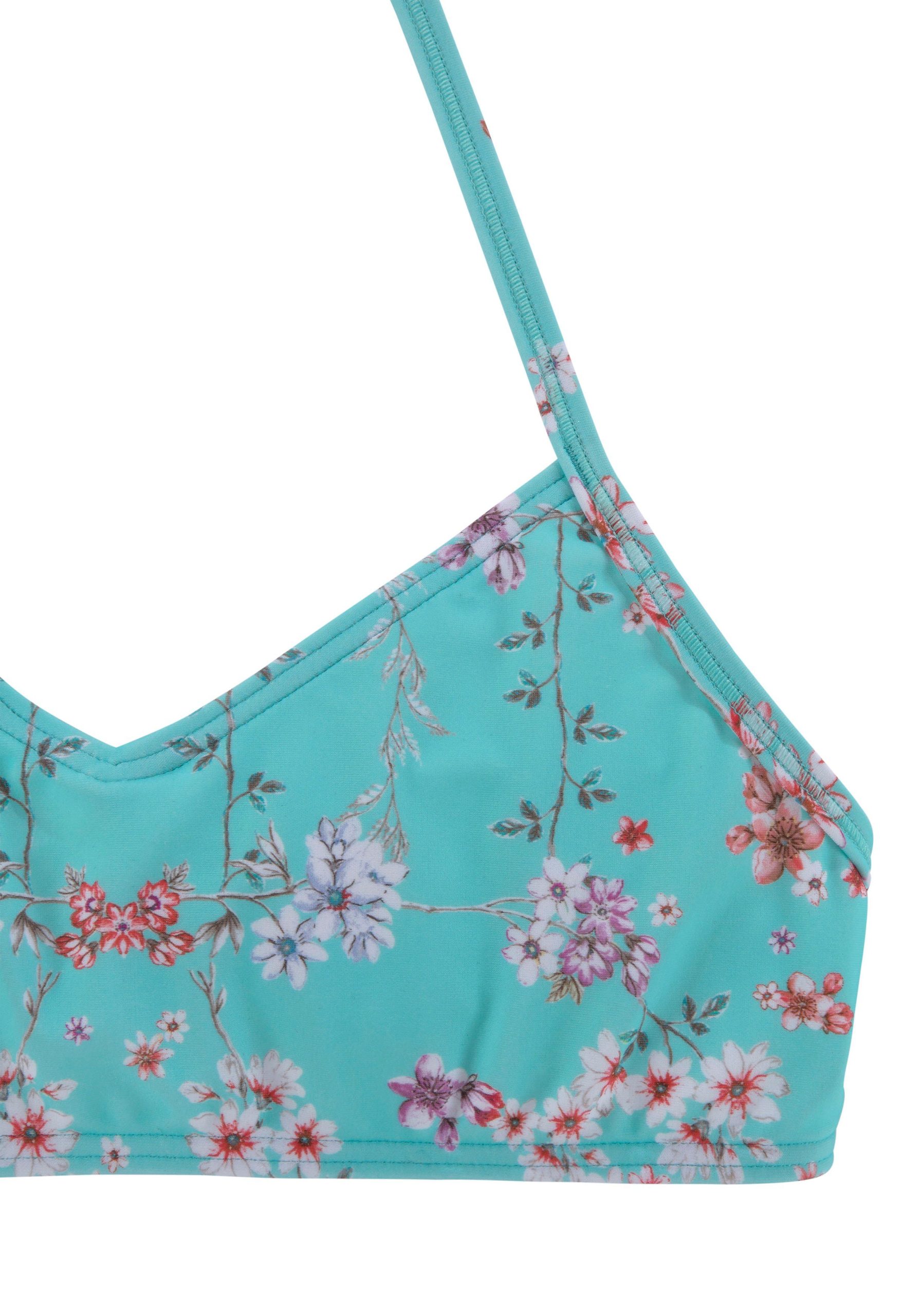 Sunseeker Ditsy Kids Bustier Bikini - Floral Print - Girls Swimwear
