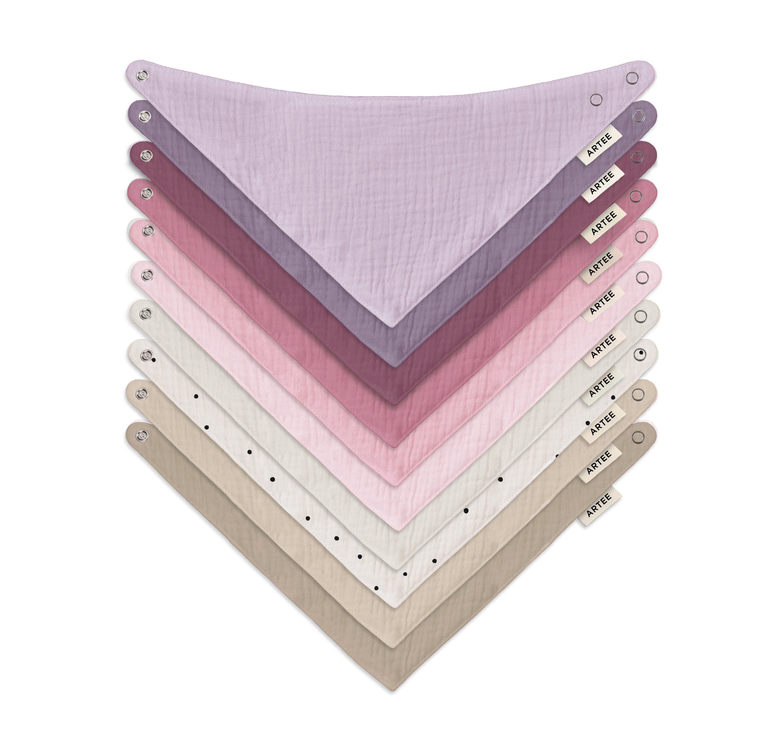 Artee Little Dutch Muslin Bib Set | Soft Organic Cotton Baby Bibs 0-18 Months