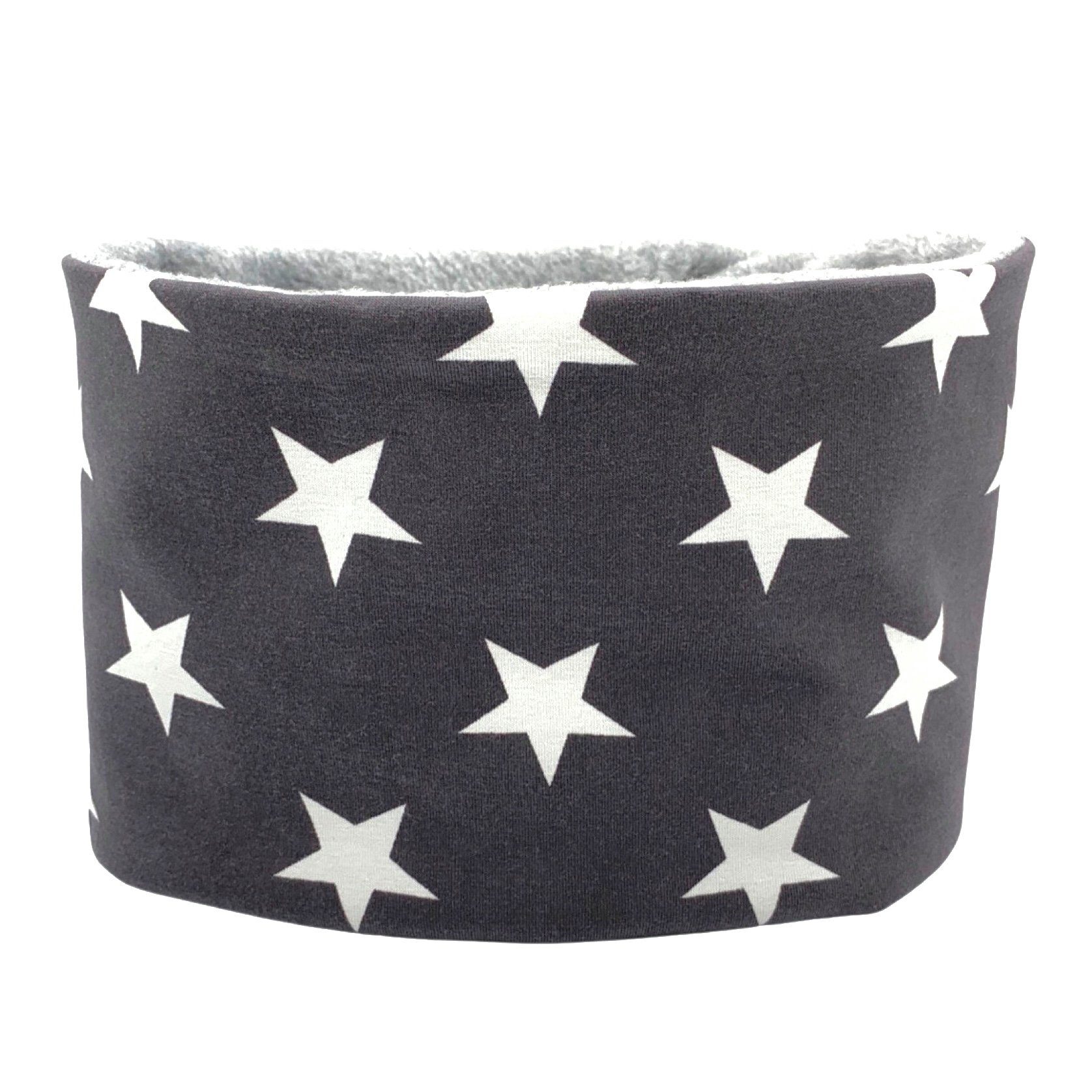 nad ycat Beanie GREY & WHITE STARS (2-St., Beanie mit passen dem Loop) handgefertigt aus der Lausitz nad ycat Beanie GREY & WHITE STARS (2-St., Beanie mit passen dem Loop) handgefertigt aus der Lausitz