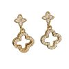 Lale Collection Clover & Bloom Earrings - Lucky Charm Gold & Green
