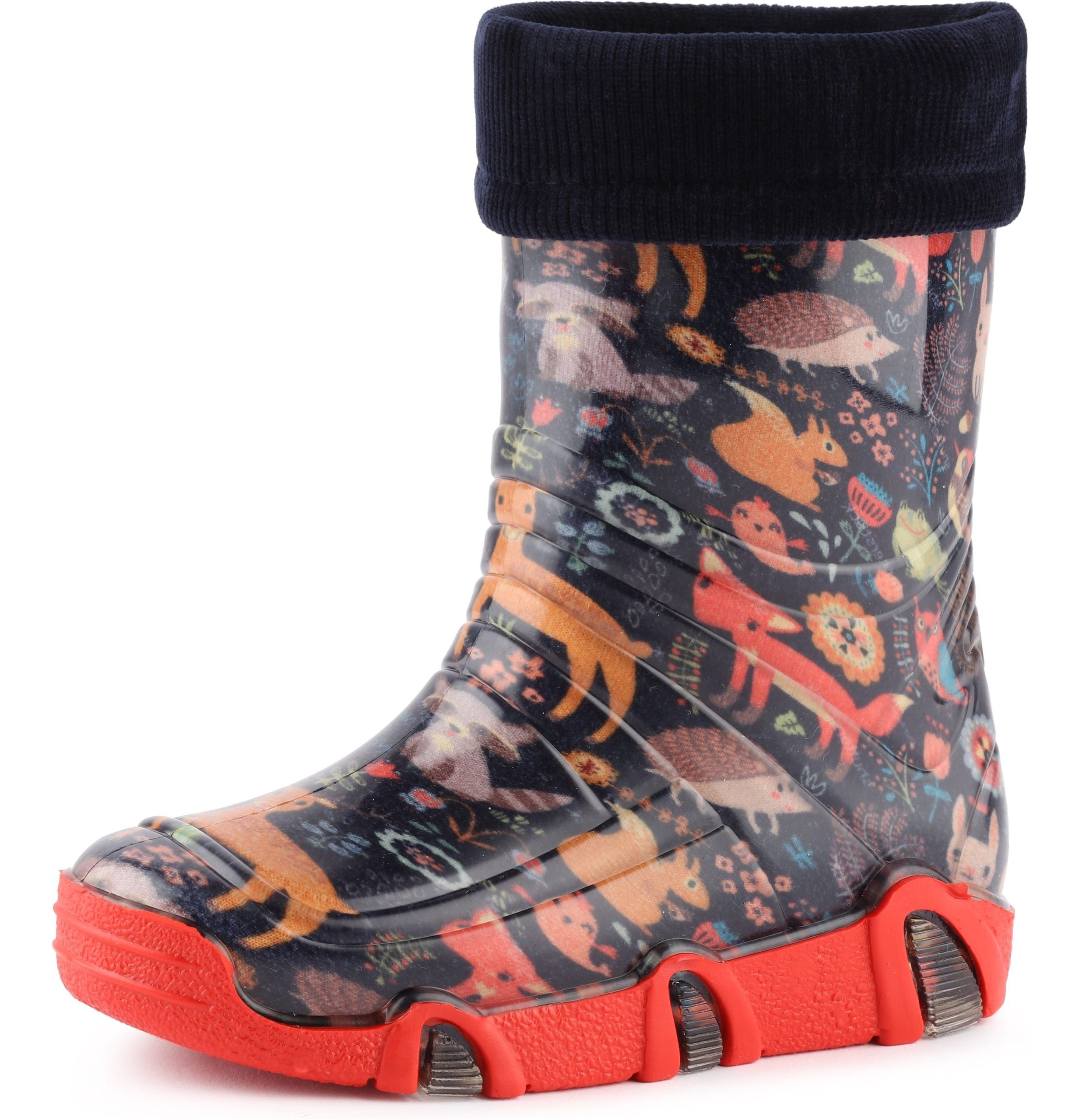 Ladeheid Children's Lined Wellington Boots | EU Made | Durable & Stylish