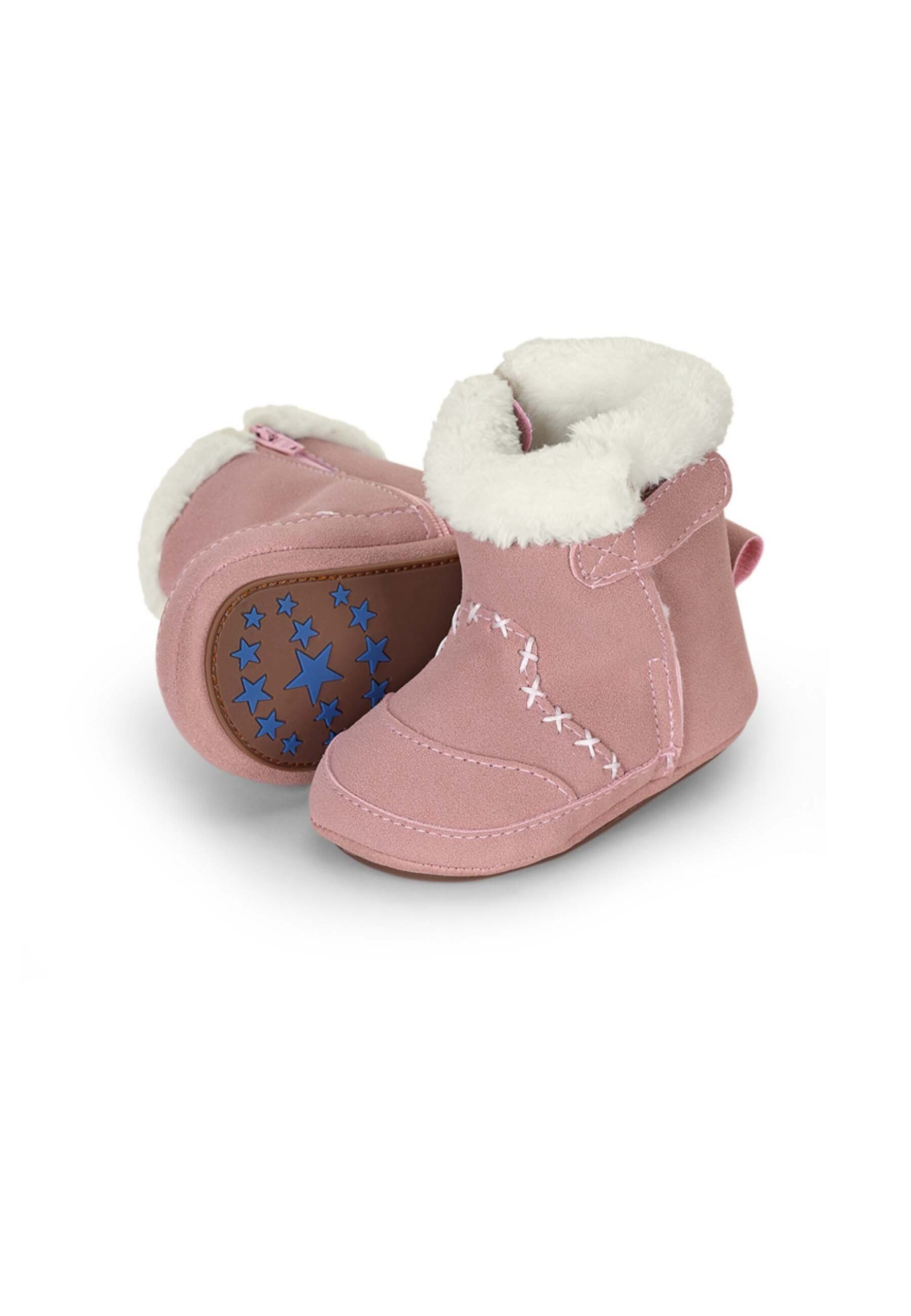 Sterntaler® Baby Boots - Non-Slip Crawling Shoes (1-Piece, Secure Closure, Cozy Fleece Lining)