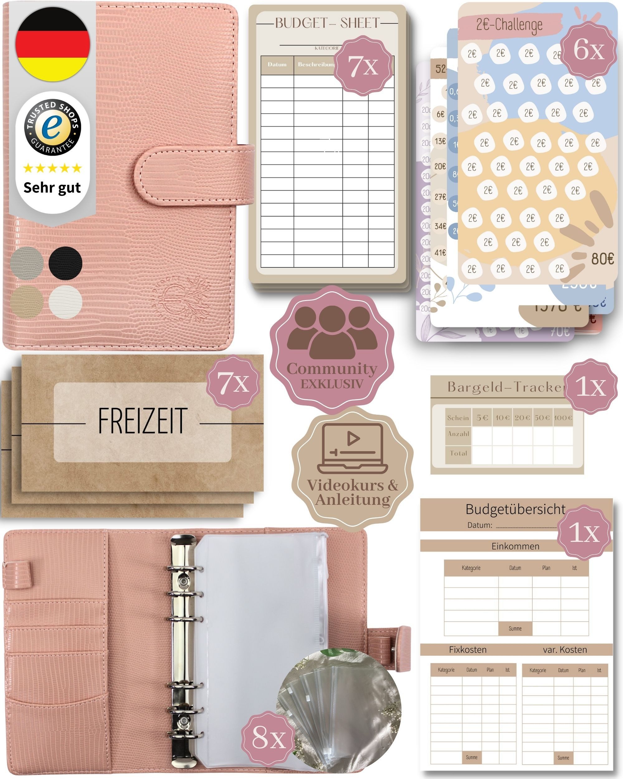 BeginnerBudget Ringbuchmappe: Envelope System Budget Planner Starter Kit