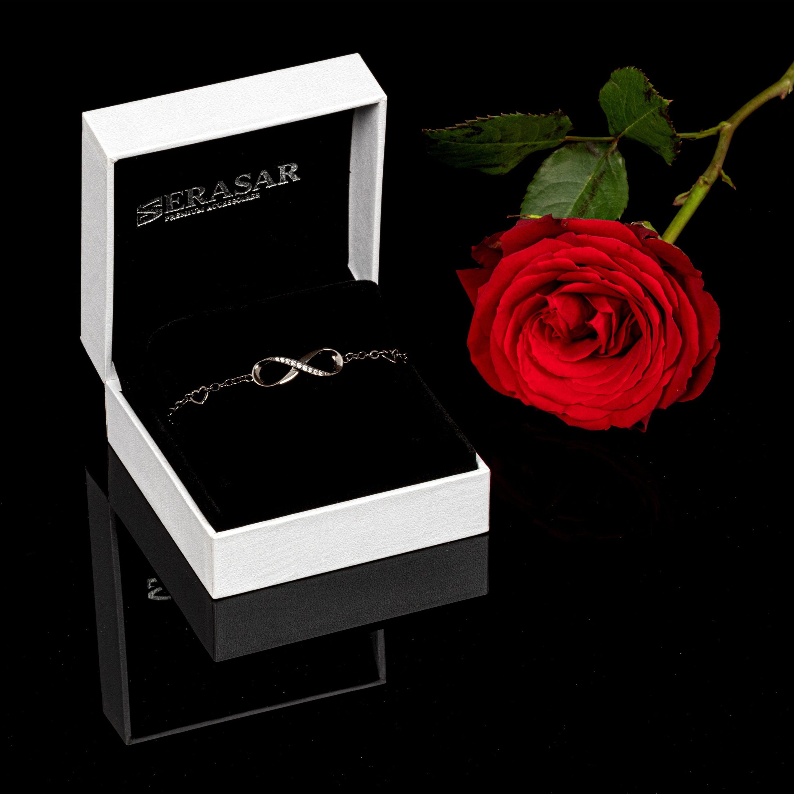 SERASAR Sterling Silver Infinity Anklet - Elegant & Symbolic Jewelry