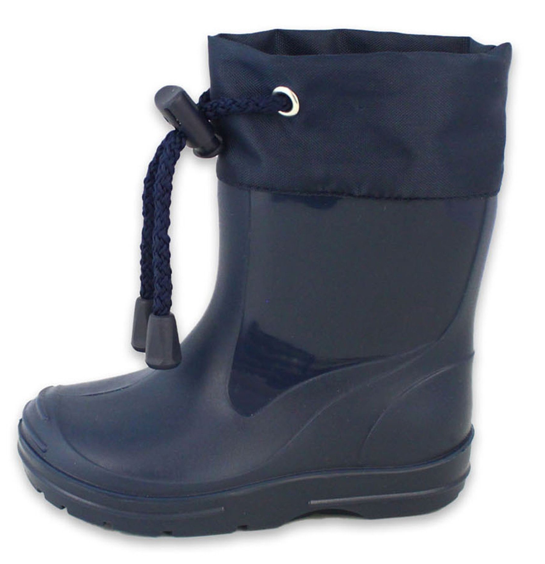 Beck Kids' Short-Shaft Wellington Boots with Warm Lining - Waterproof Rubber Boots for Boys & Girls
