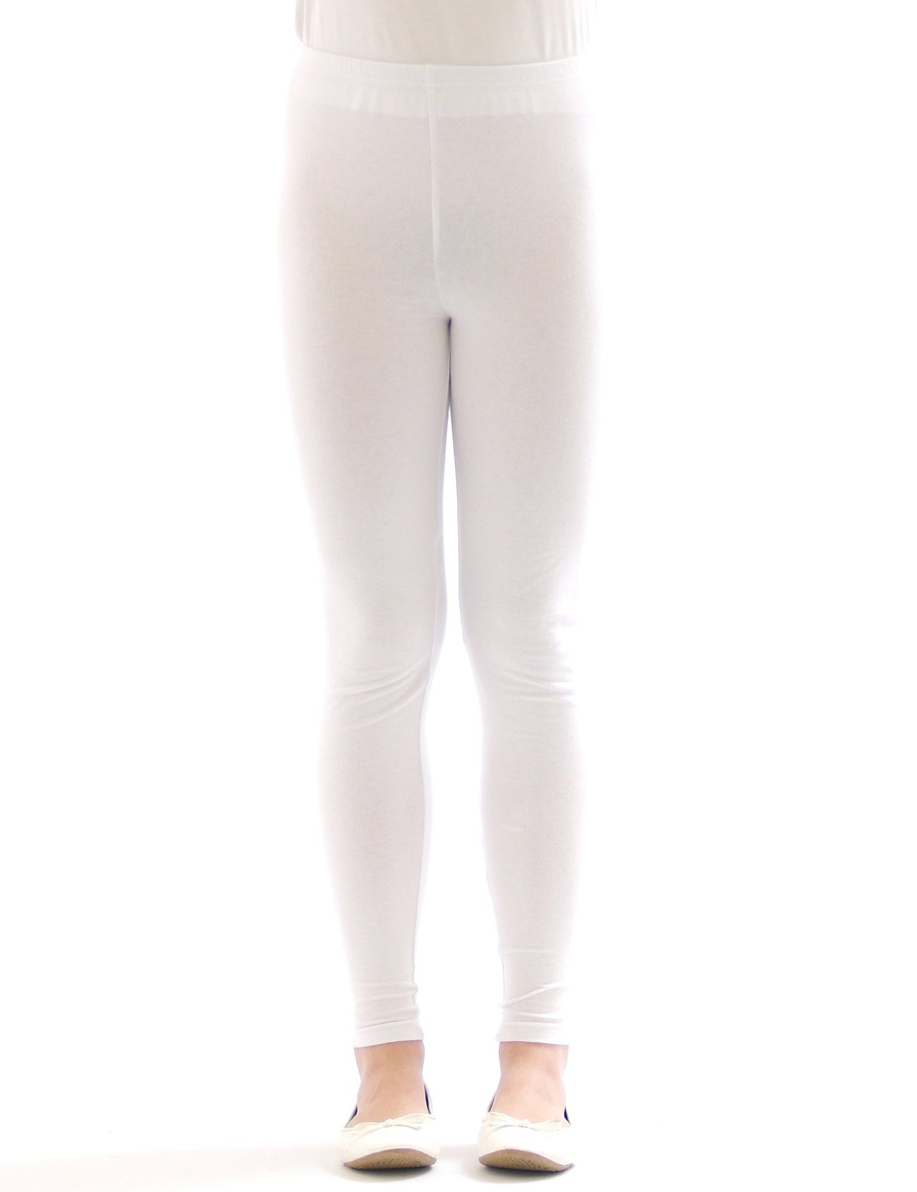 SYS Girl's Leggings: Opaque Cotton Blend - Wide Color Selection