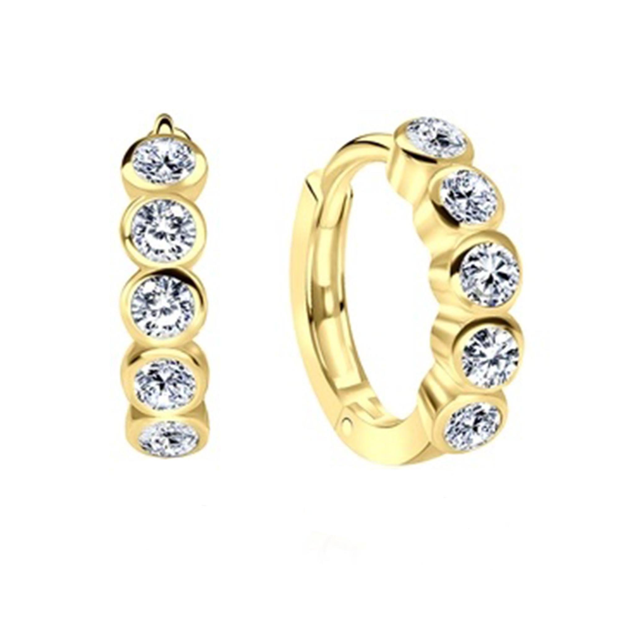 schmuck23 Sterling Silver Lever-Back Hoop Earrings for Women, Kids & Girls - Genuine 925 Silberschmuck