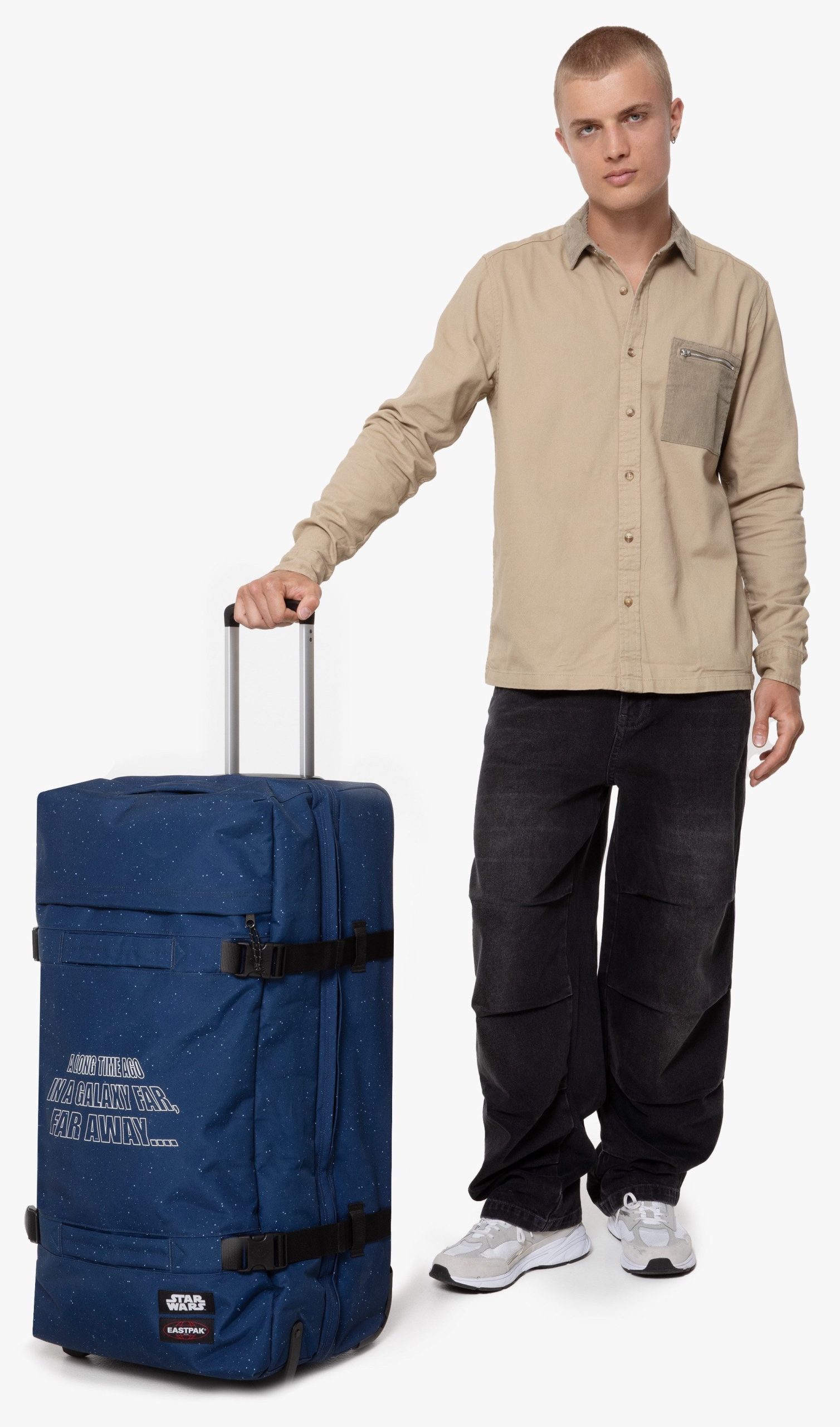 Eastpak Transit'r L Wheeled Duffel - 42L - TSA Lock - Carry-On Ready
