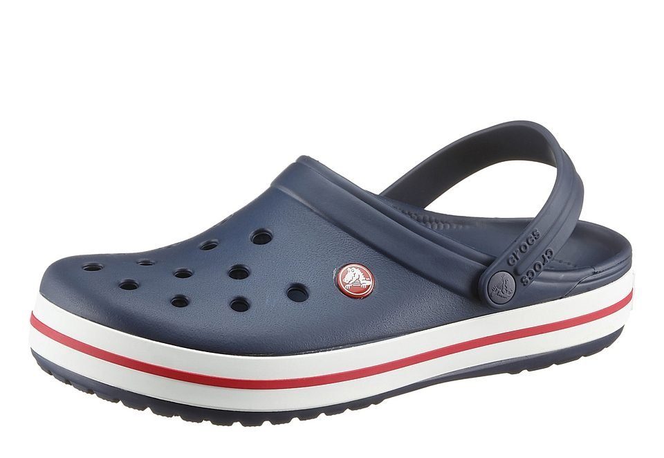 Crocs Crocband Clog, Sommerschuh, Garten- und Poolslippers mit farbiger Laufsohle