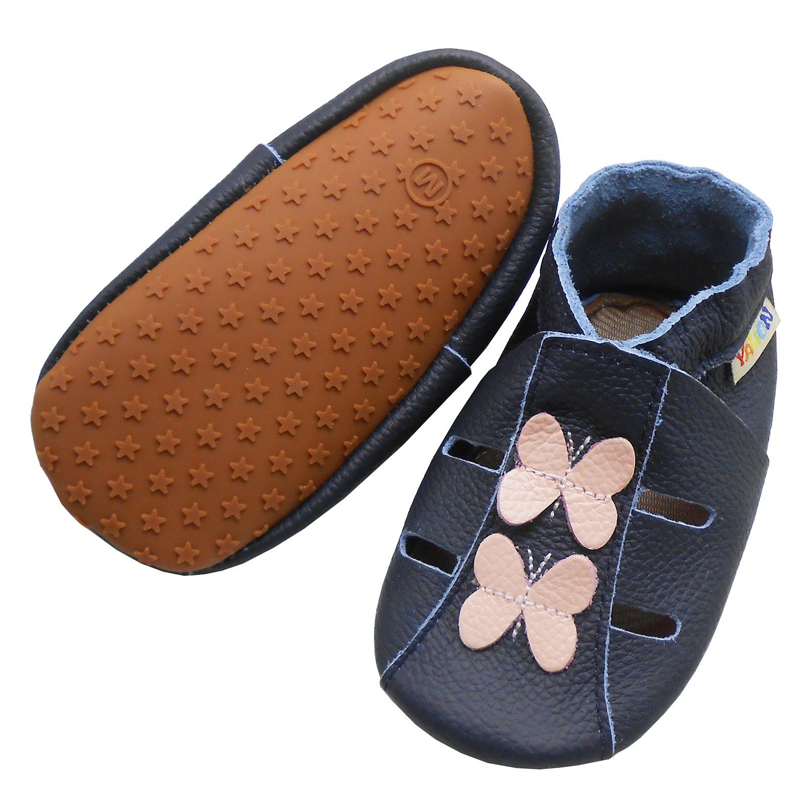 Yalion Genuine Leather Crawling & First Walking Shoes - Soft & Flexible