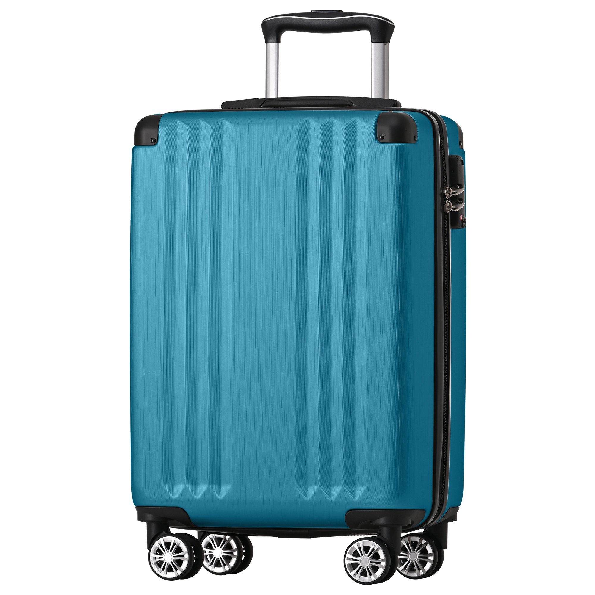 Flieks Hard Shell Trolley: 4-Wheel Carry-On Luggage & Travel Suitcase